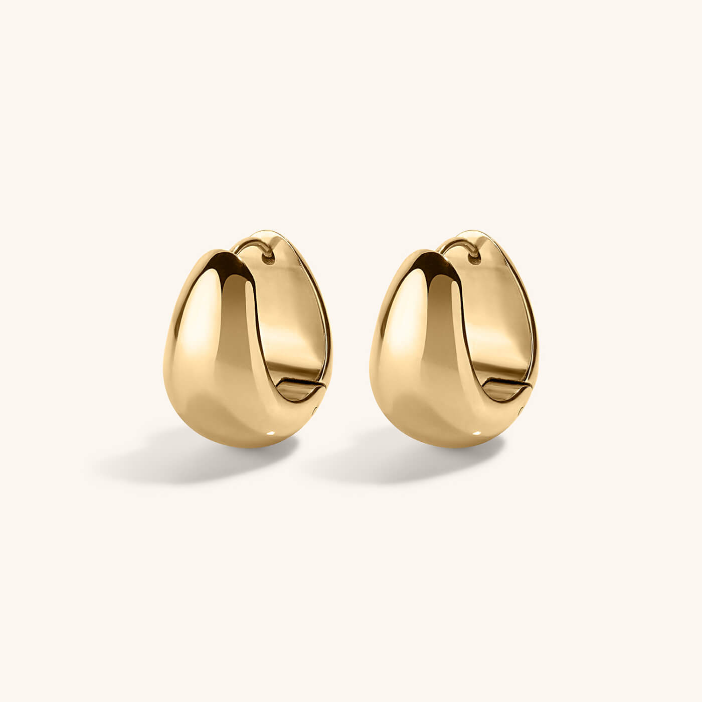 Mini Dewdrop Hoops – Gold