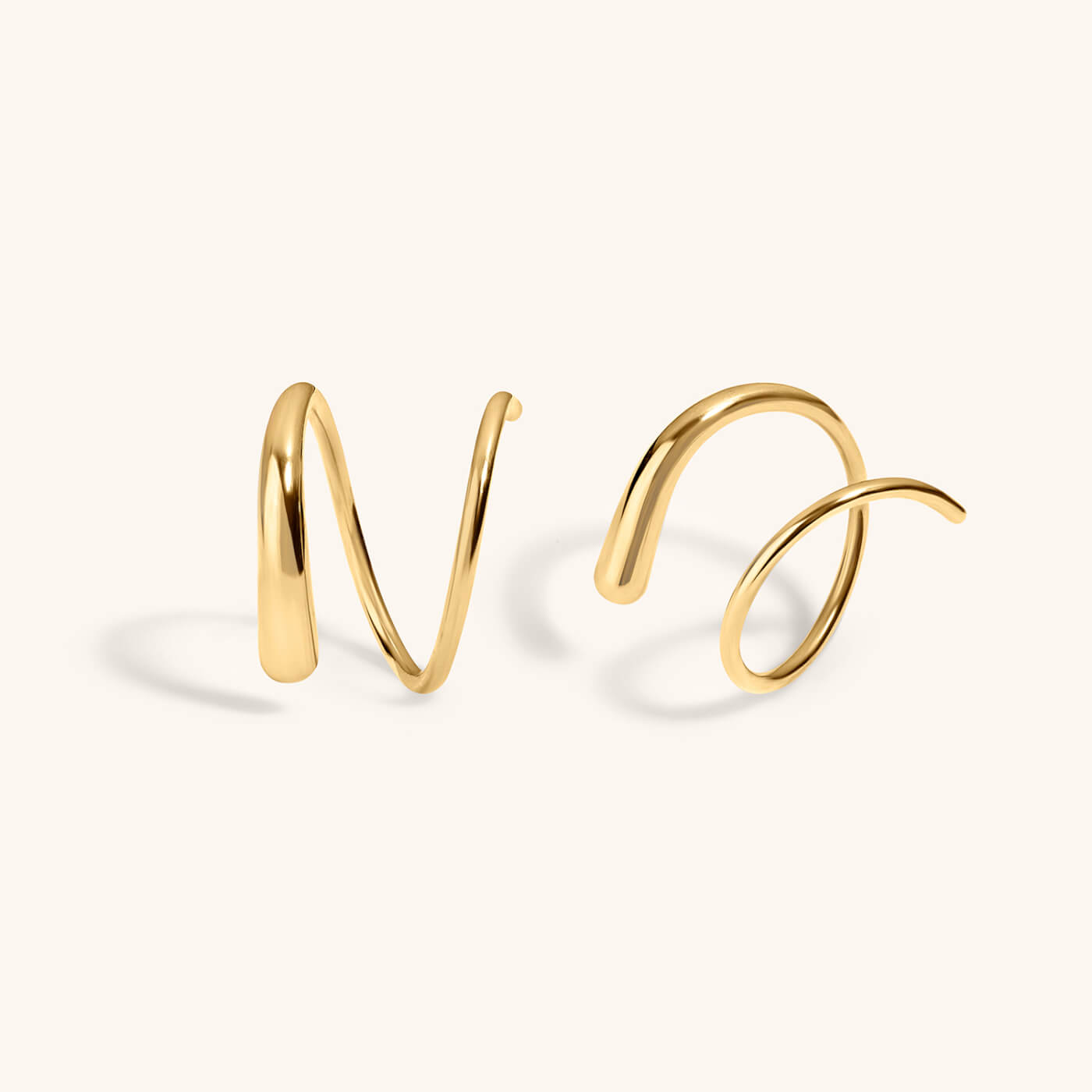 Twirl Hoops – Gold