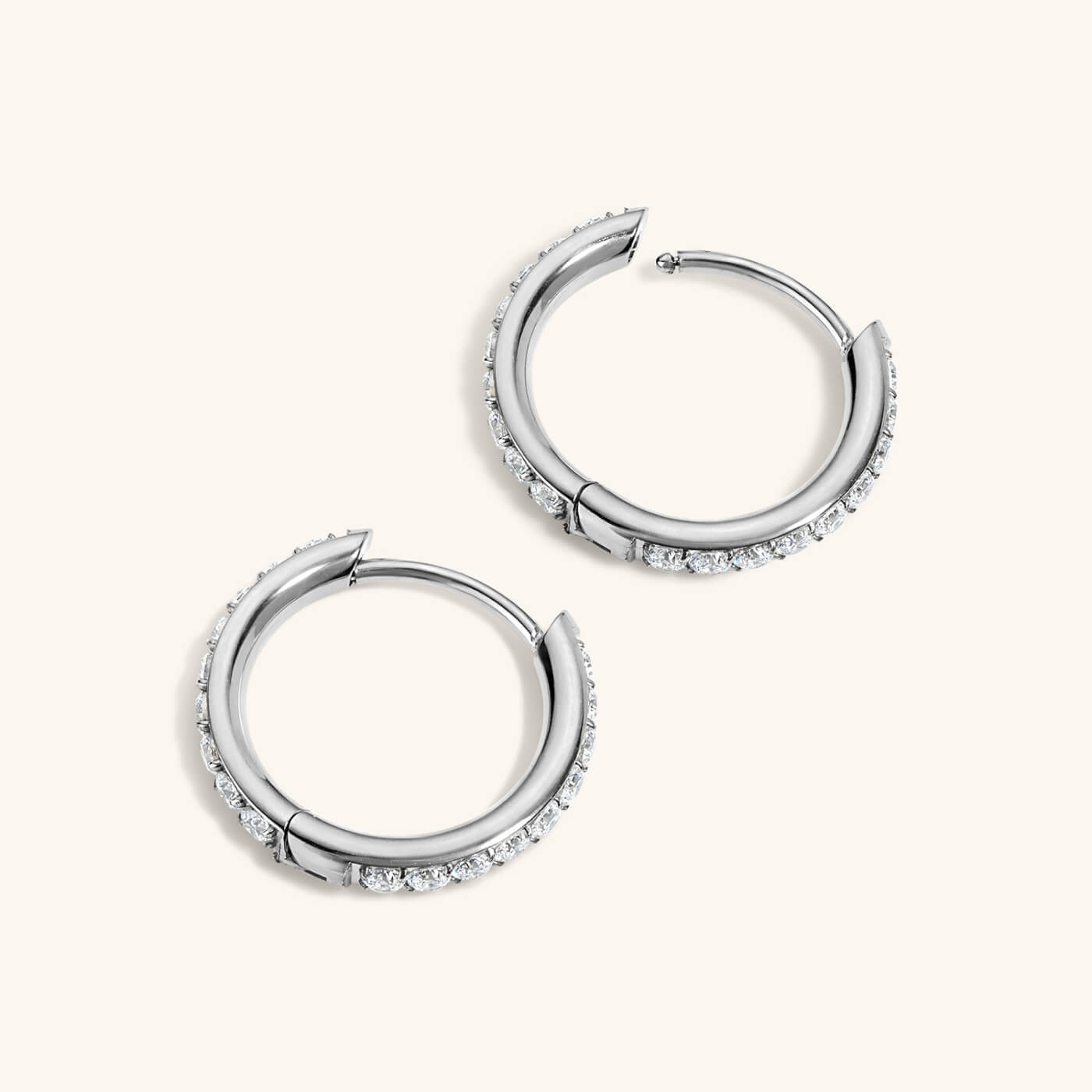 Pavé Hoops, 14mm