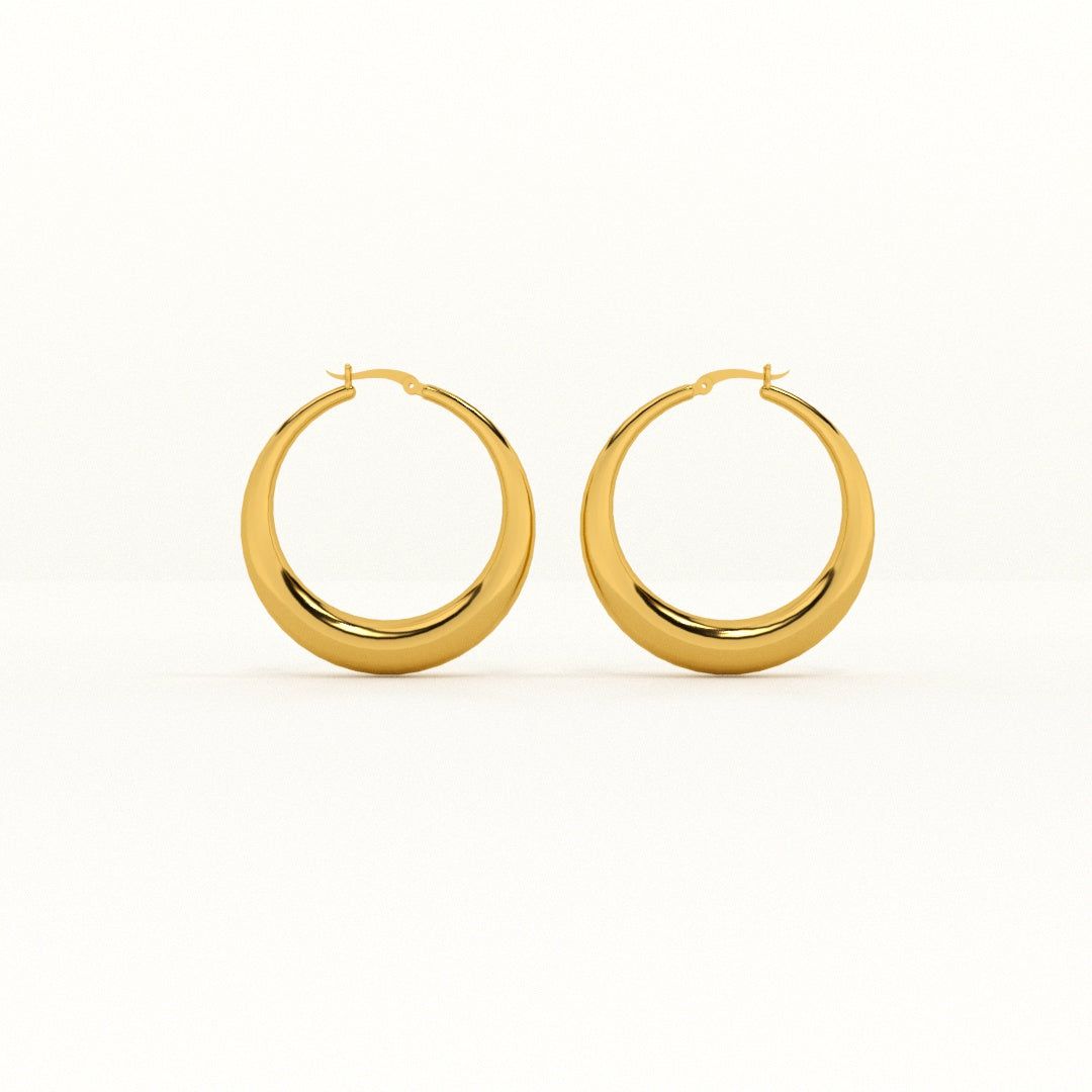 Chic Chunky Hoop Earrings