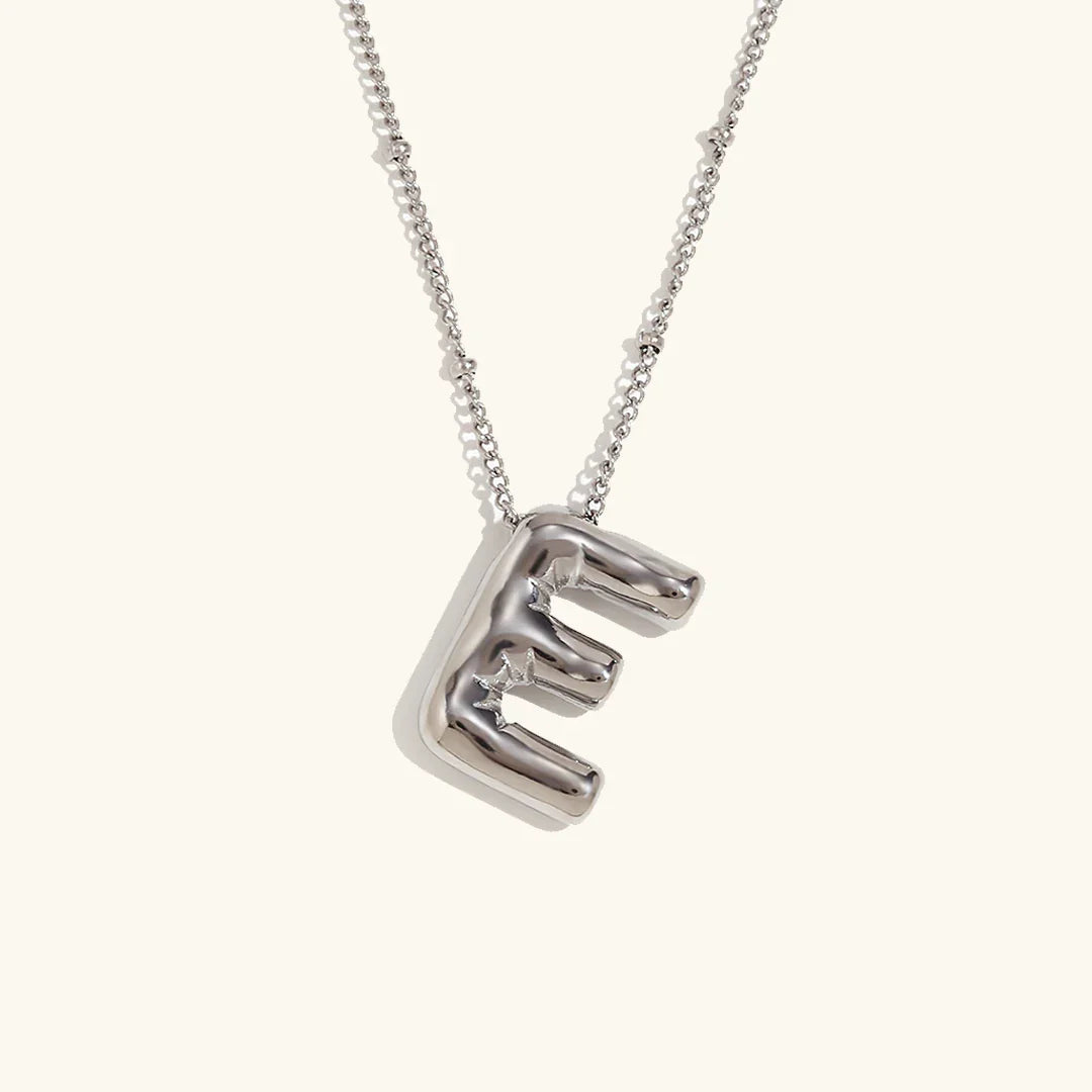 Balloon Initial Pendant Necklace
