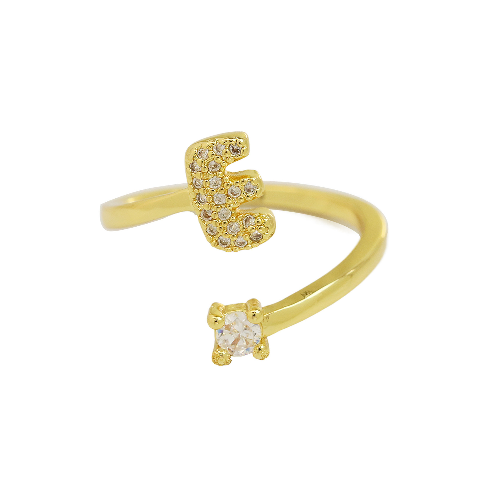 Bubble Initial Wrap Ring