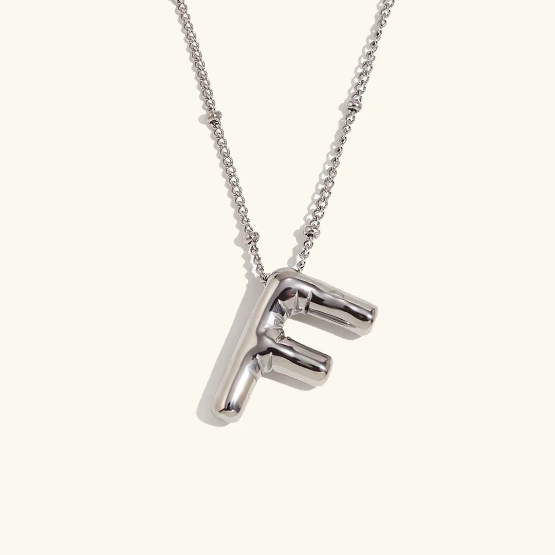 Balloon Initial Pendant Necklace