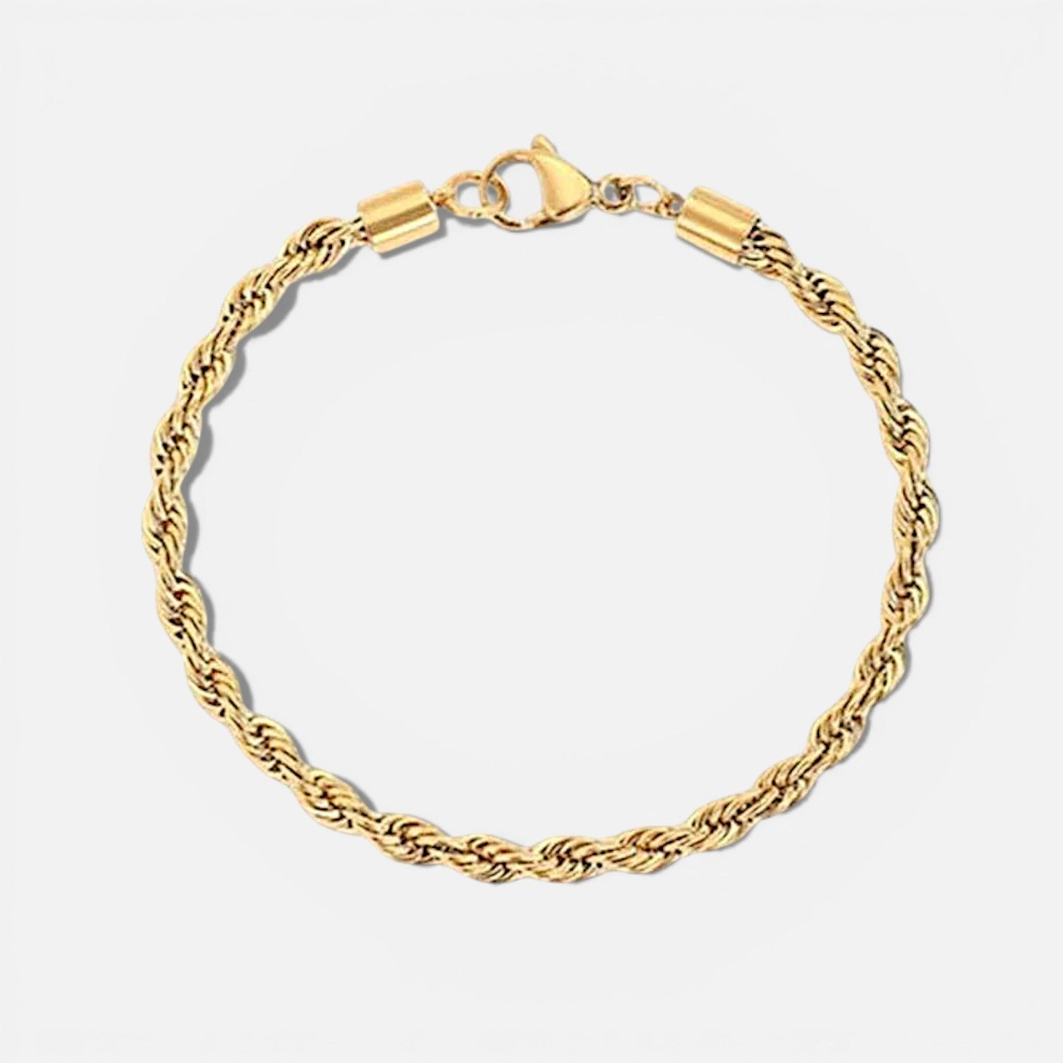 Classic Rope Chain Gold Bracelet – Gold