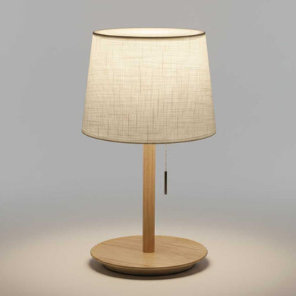 Gentle Glow Nordic Lamp | Walnut Wood Table Lamp