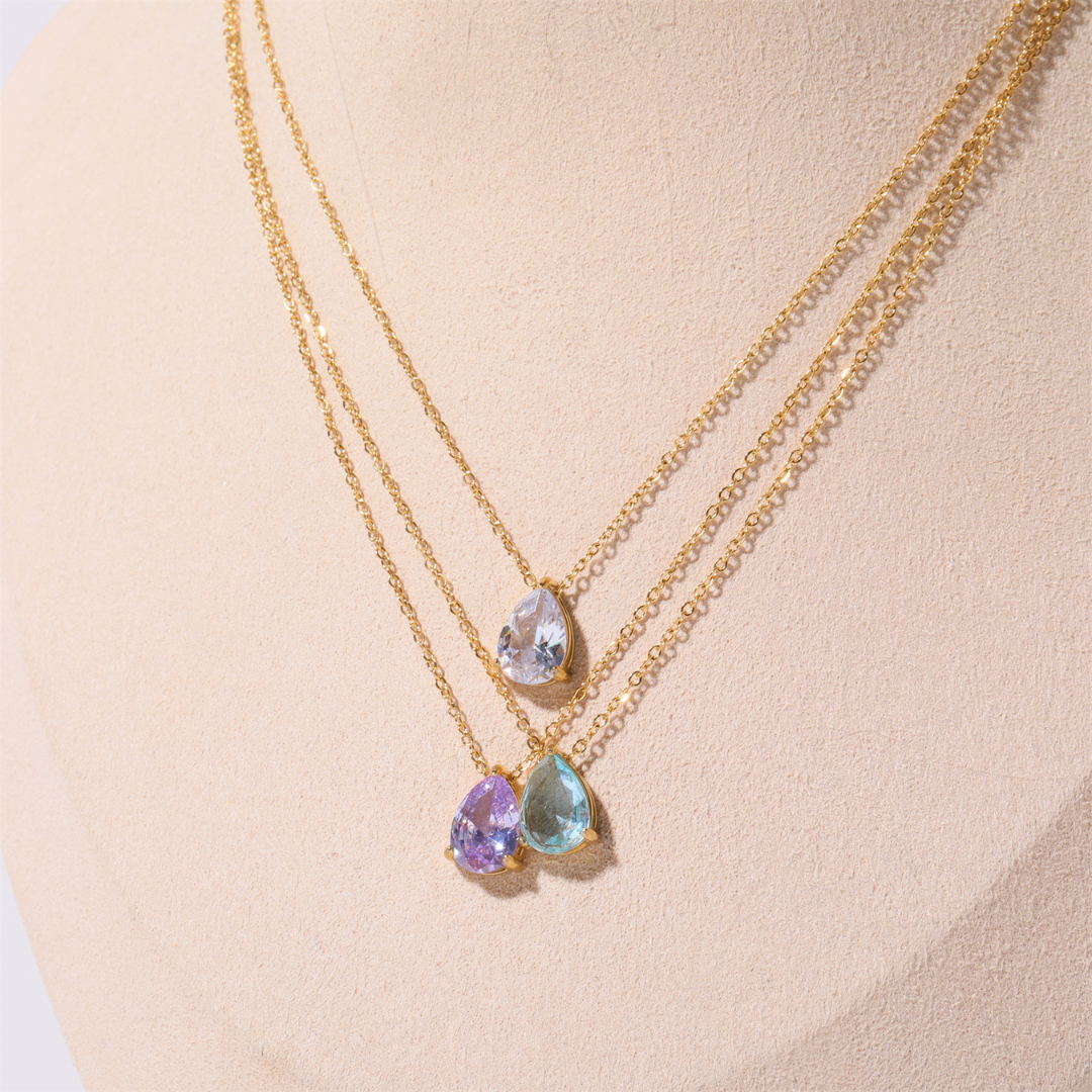 Glow Birthstone Pendant Necklace