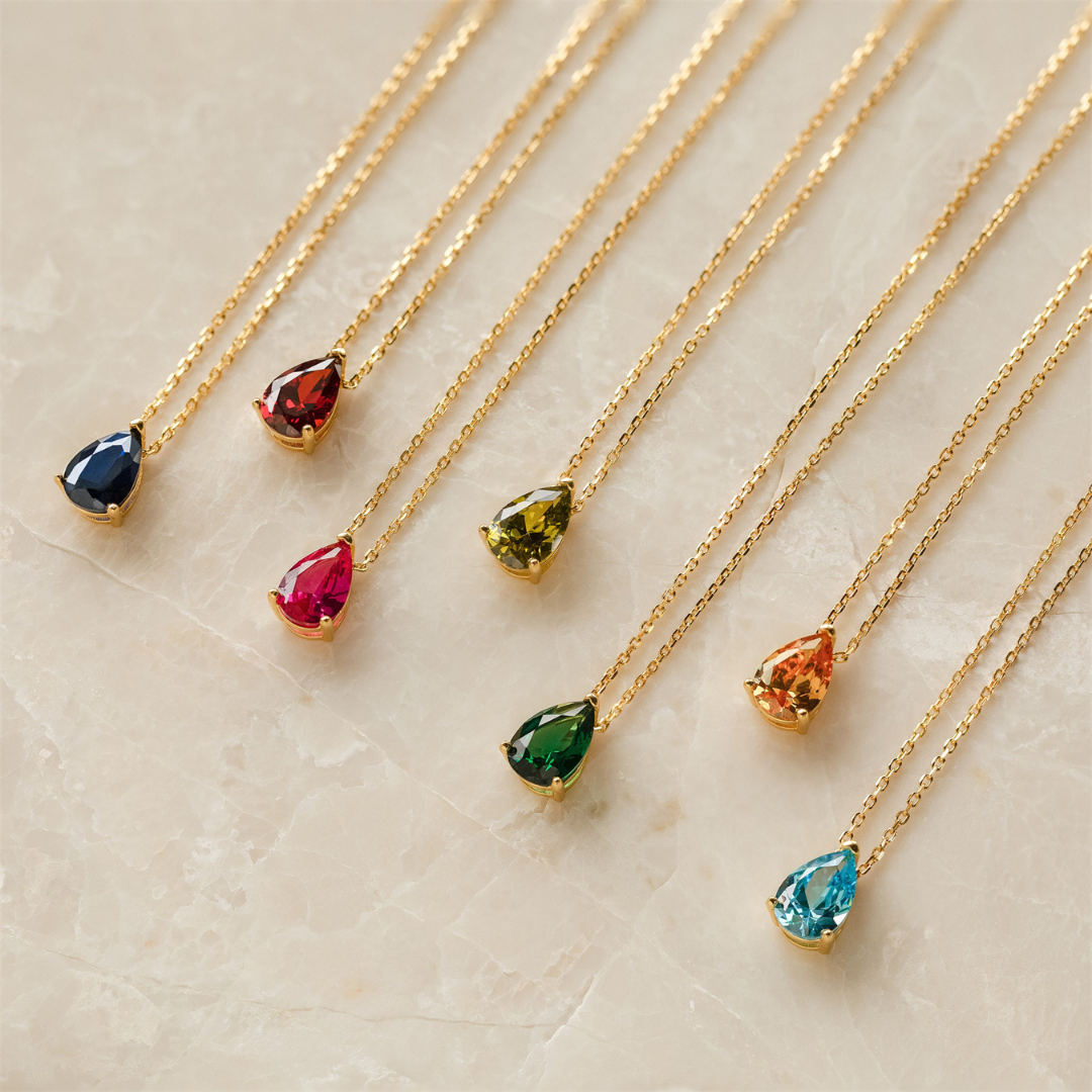 Glow Birthstone Pendant Necklace