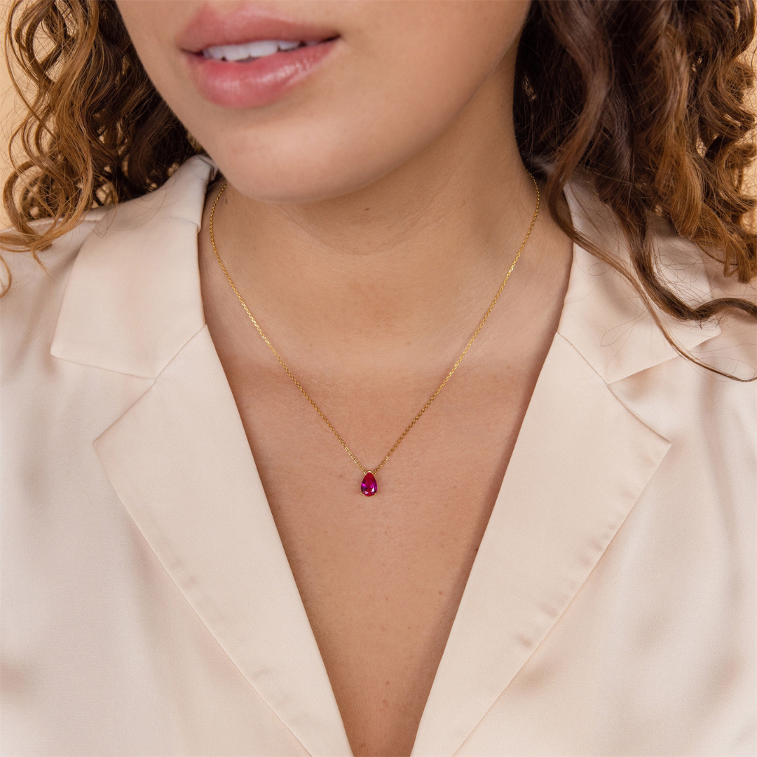 Glow Birthstone Pendant Necklace