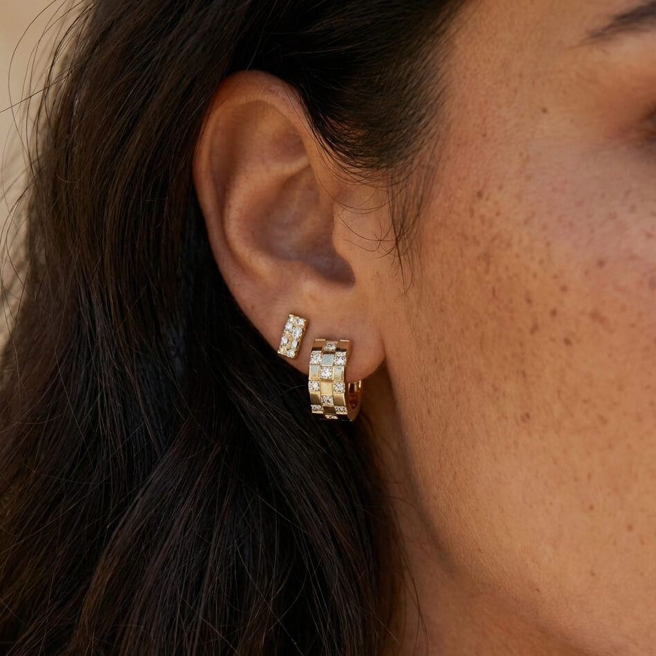 Celine Small Hoop Earrings in 18K Gold