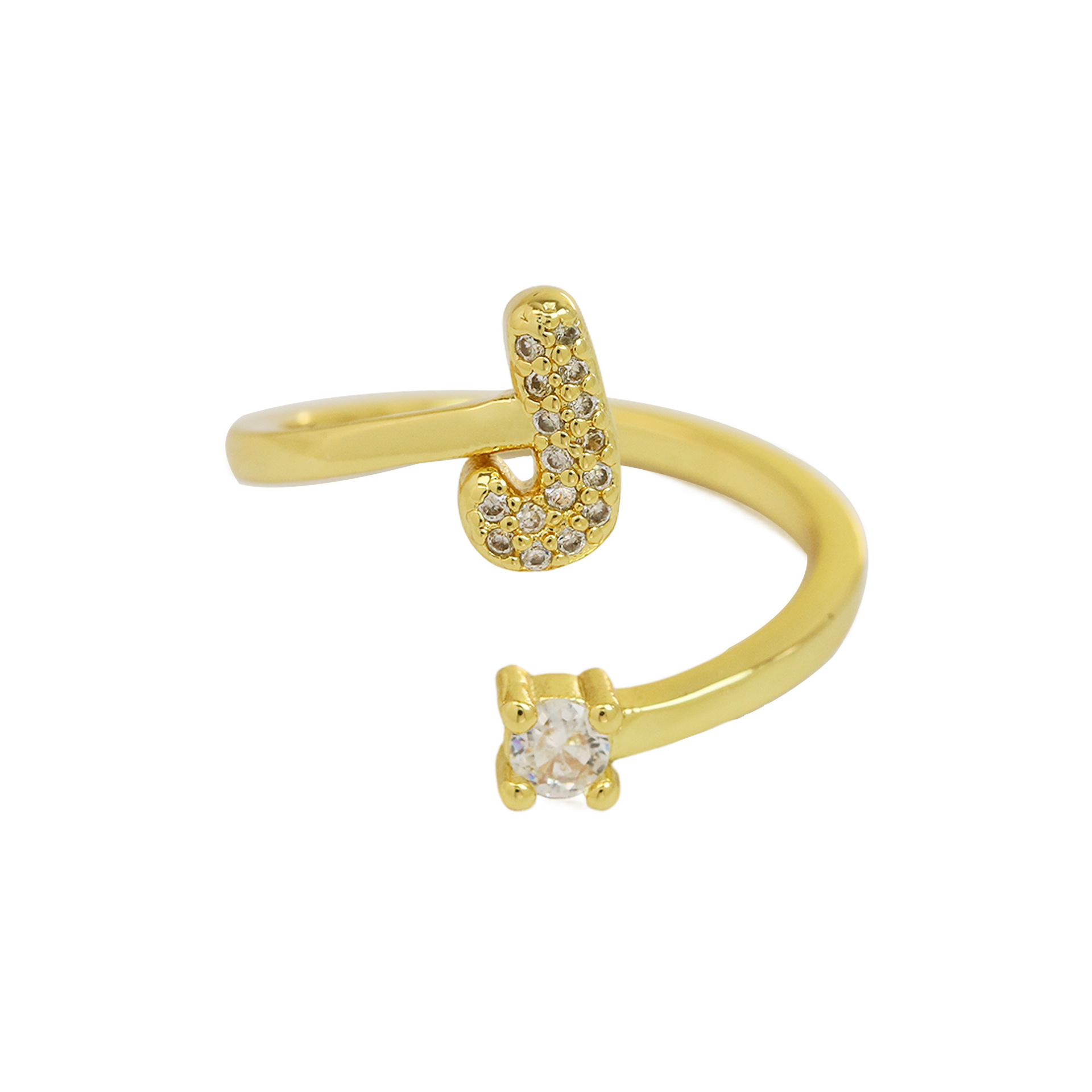 Bubble Initial Wrap Ring