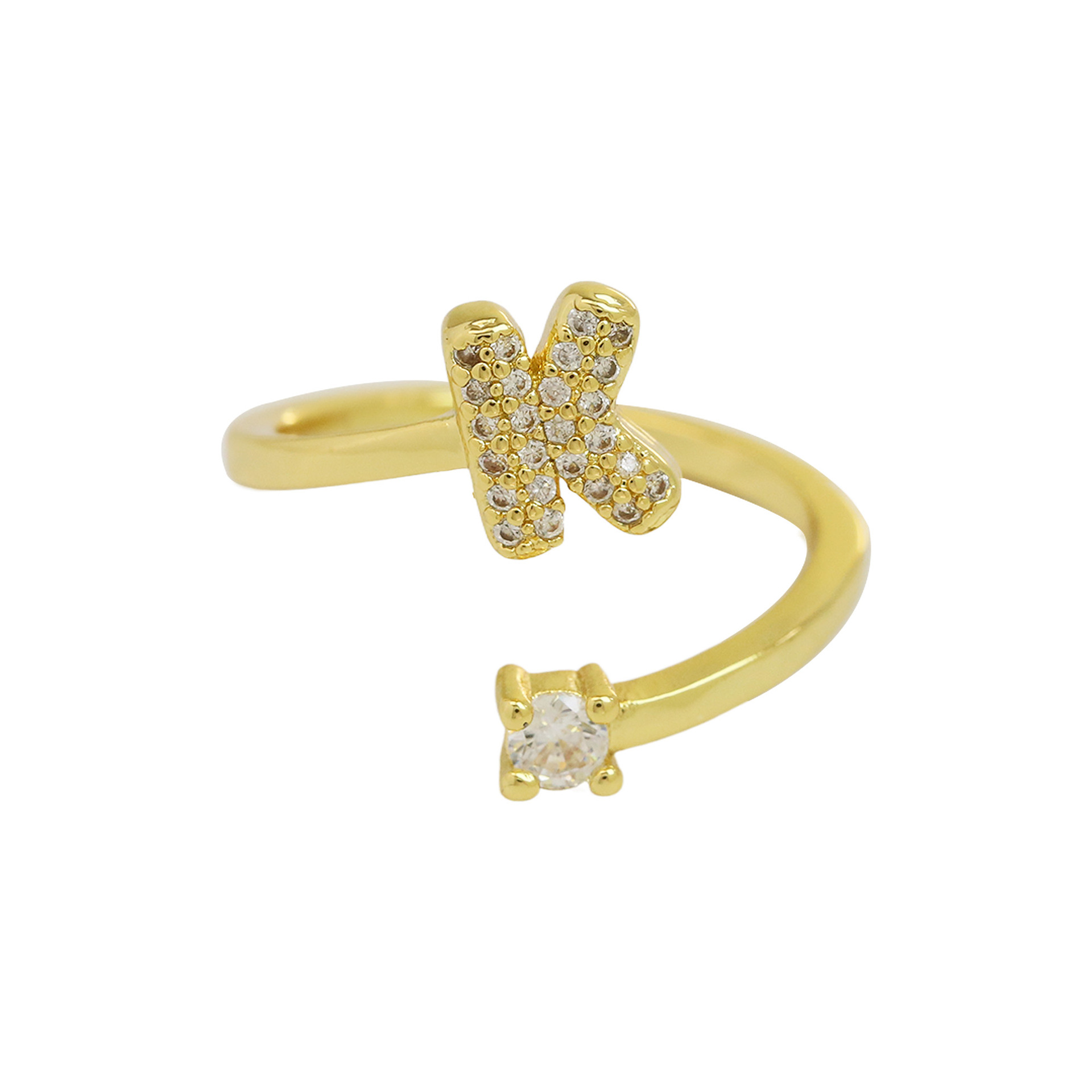 Bubble Initial Wrap Ring
