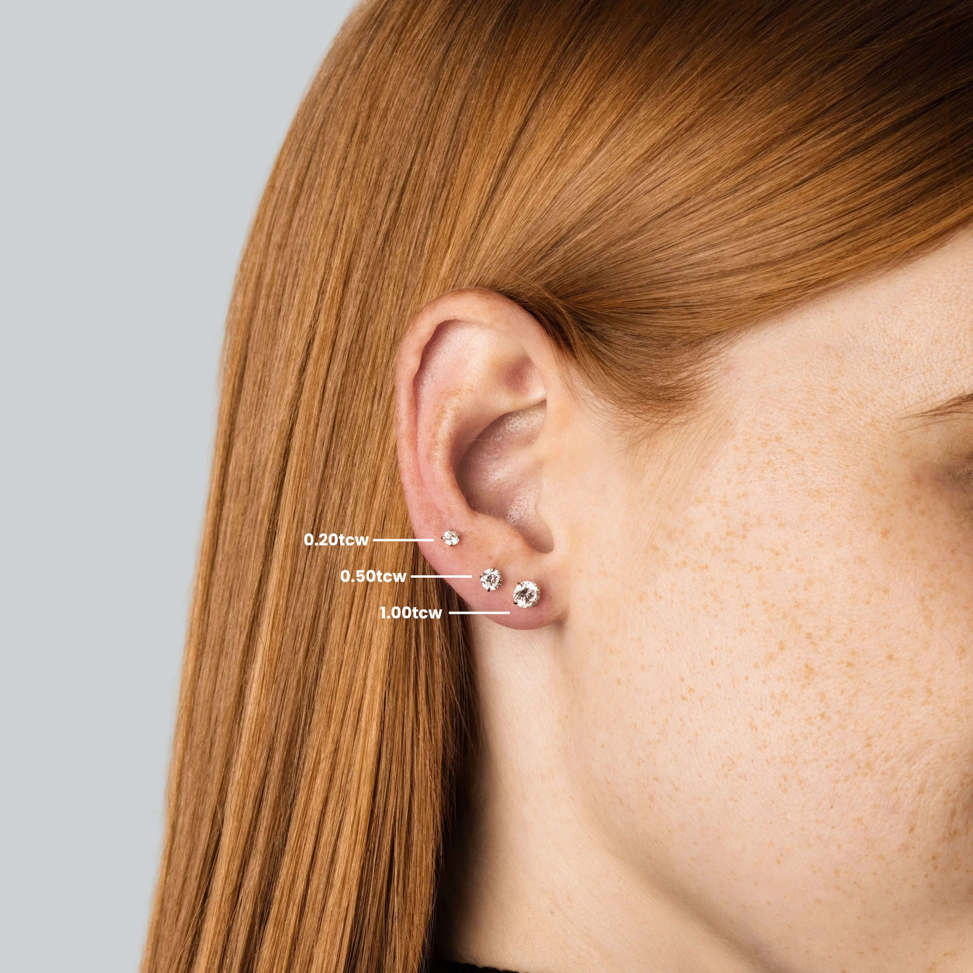 Lab Grown Diamond Nap Earrings
