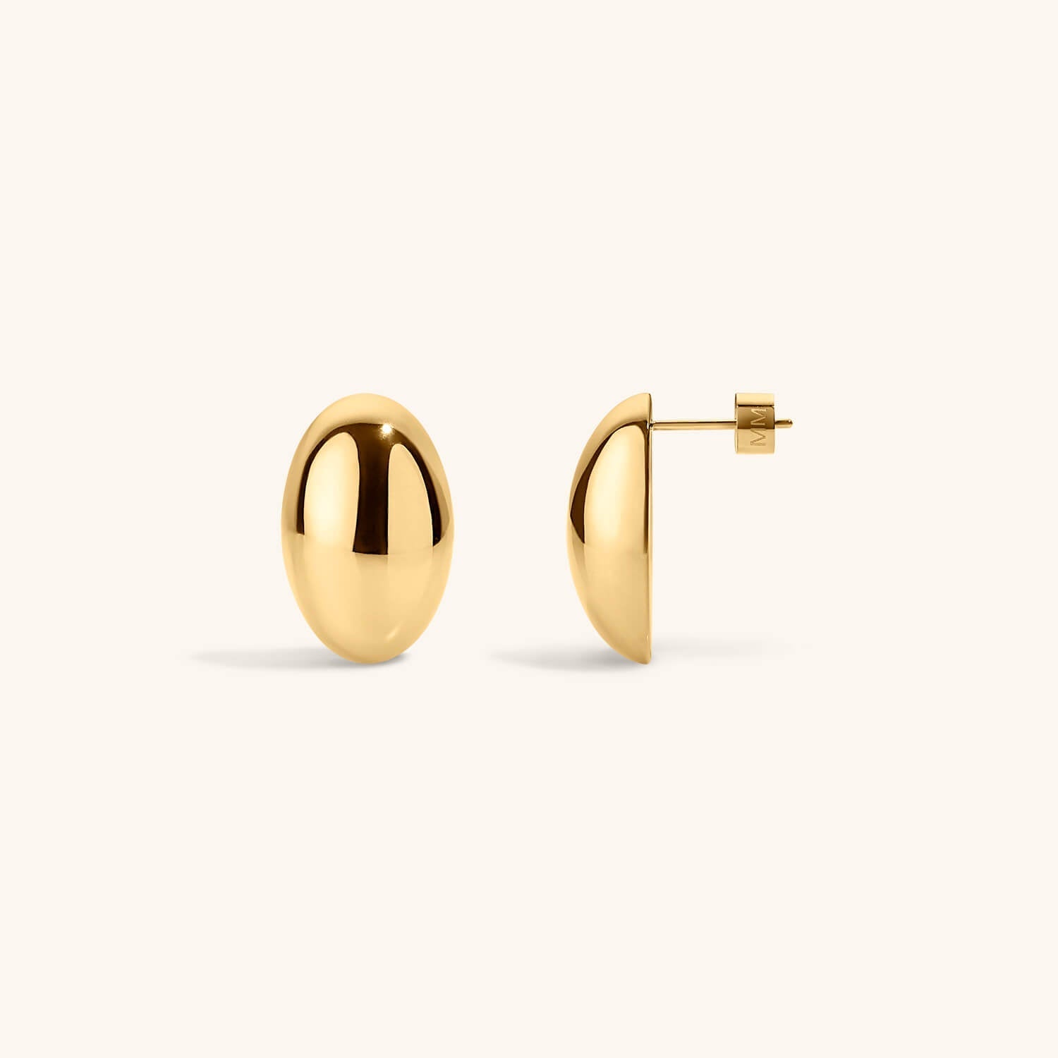 Oversized Oval Studs