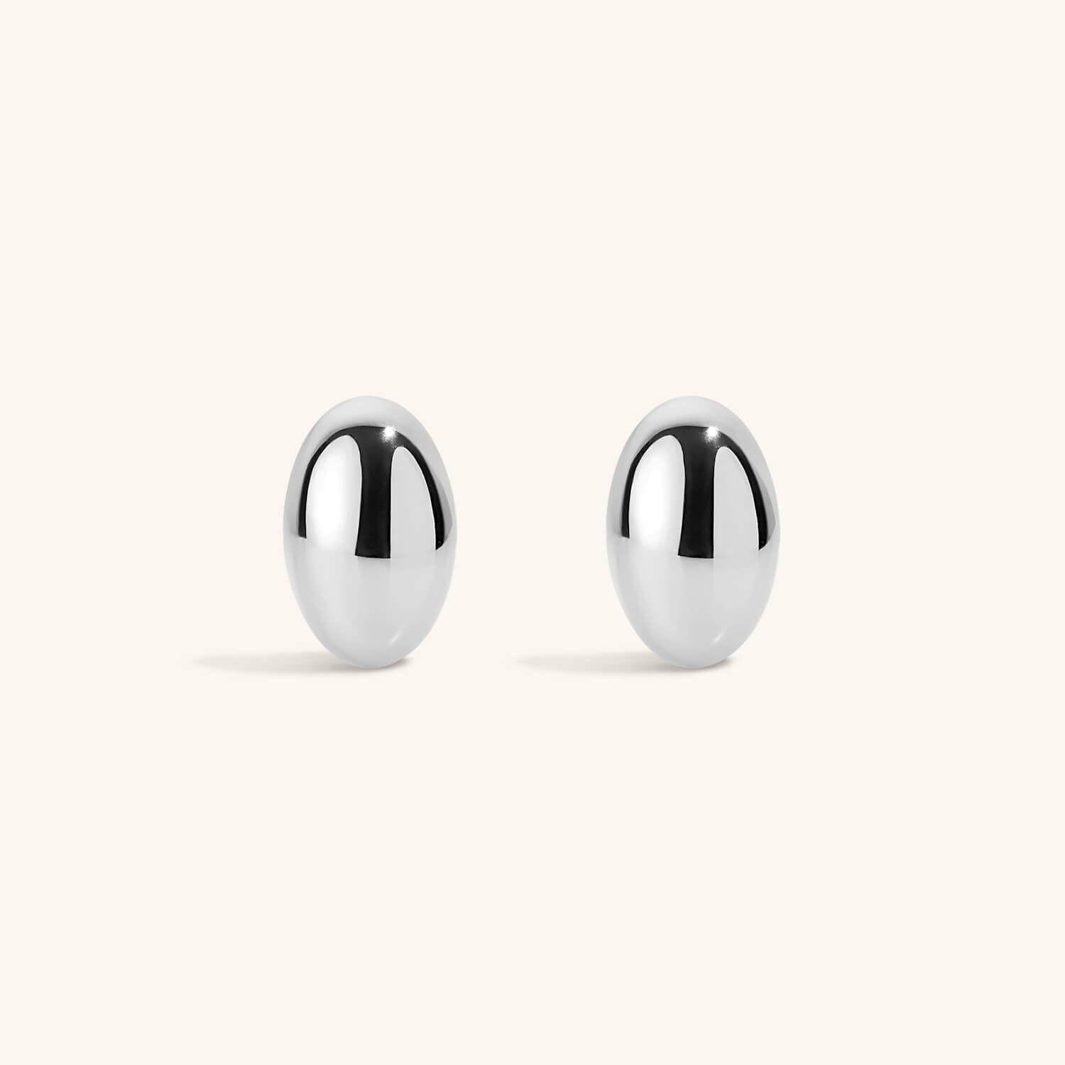Oversized Oval Studs