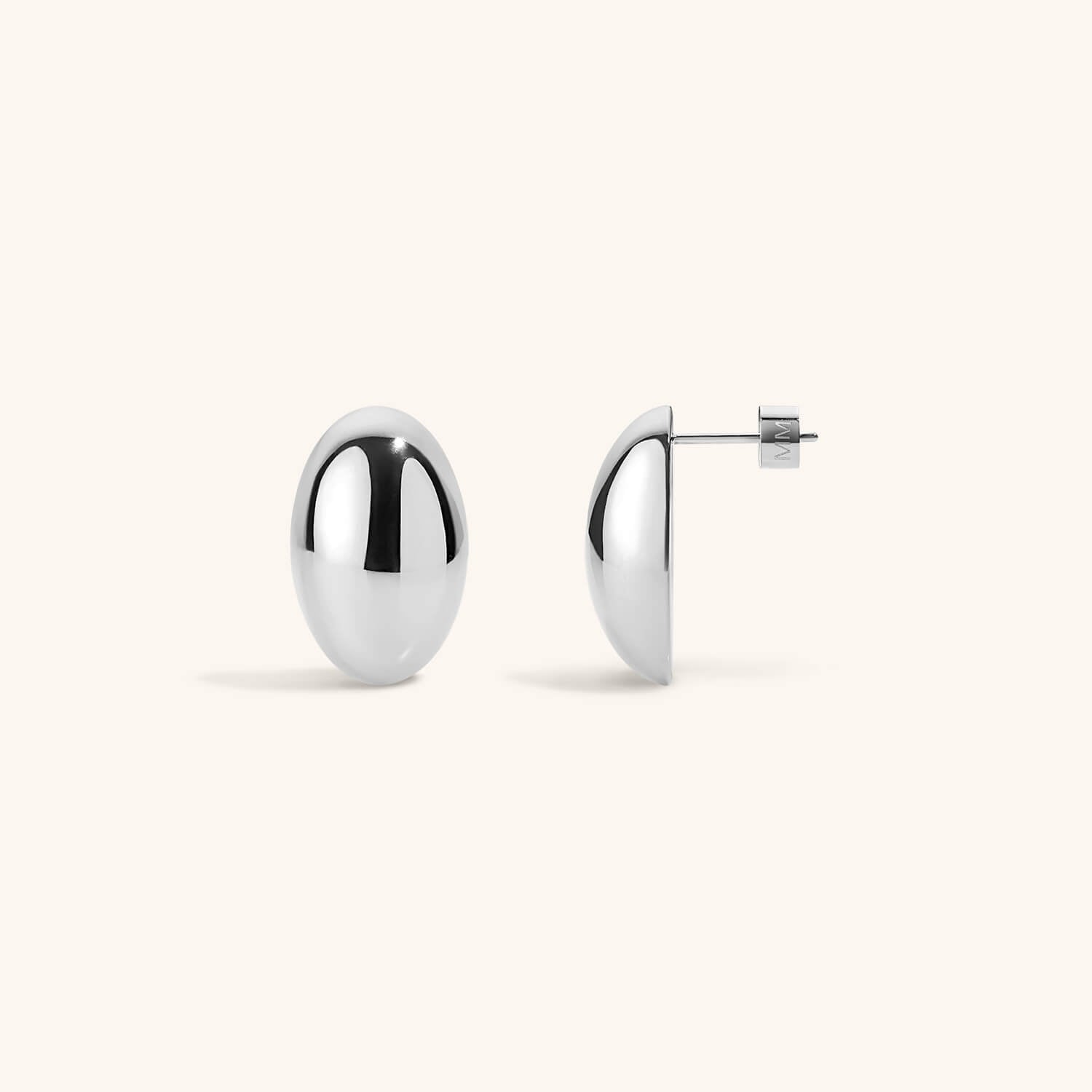 Oversized Oval Studs