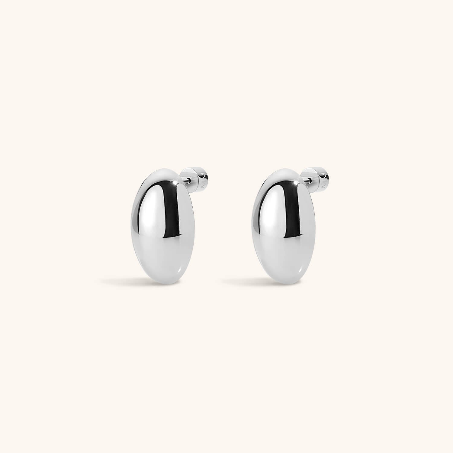 Oversized Oval Studs