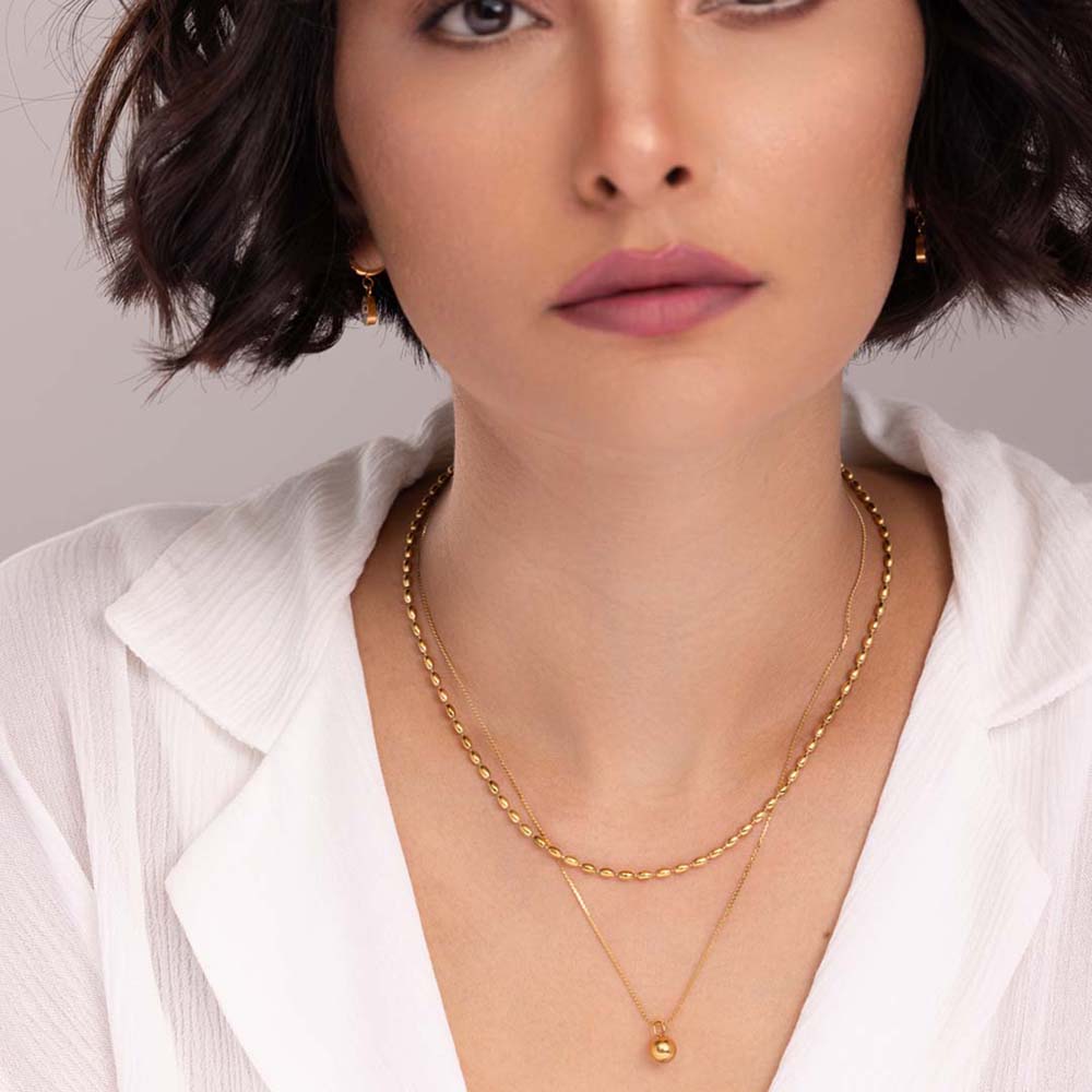 Two-Layered Bead Necklace