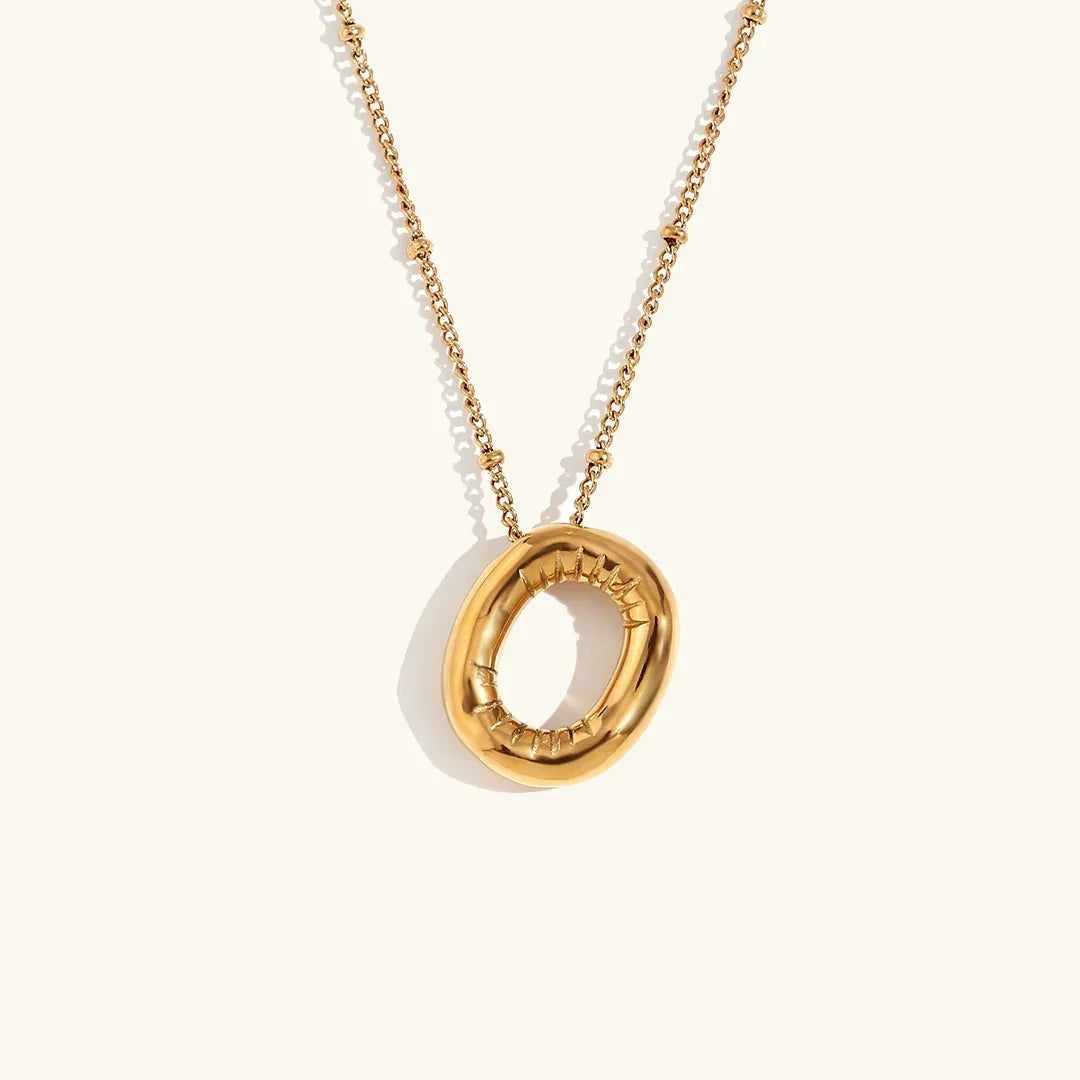 Balloon Initial Pendant Necklace