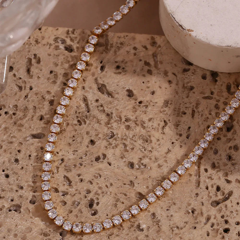 Classic Tennis Sparkle Necklace