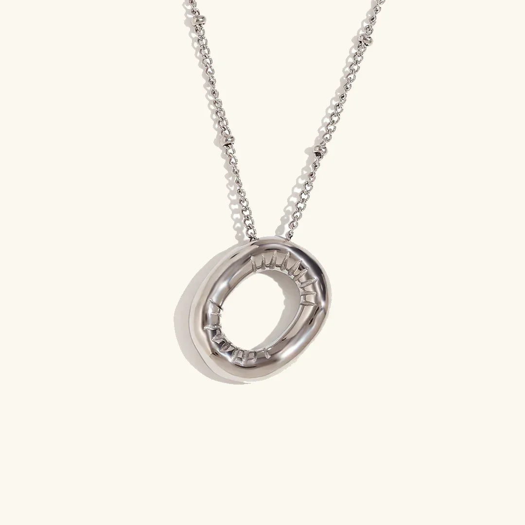 Balloon Initial Pendant Necklace