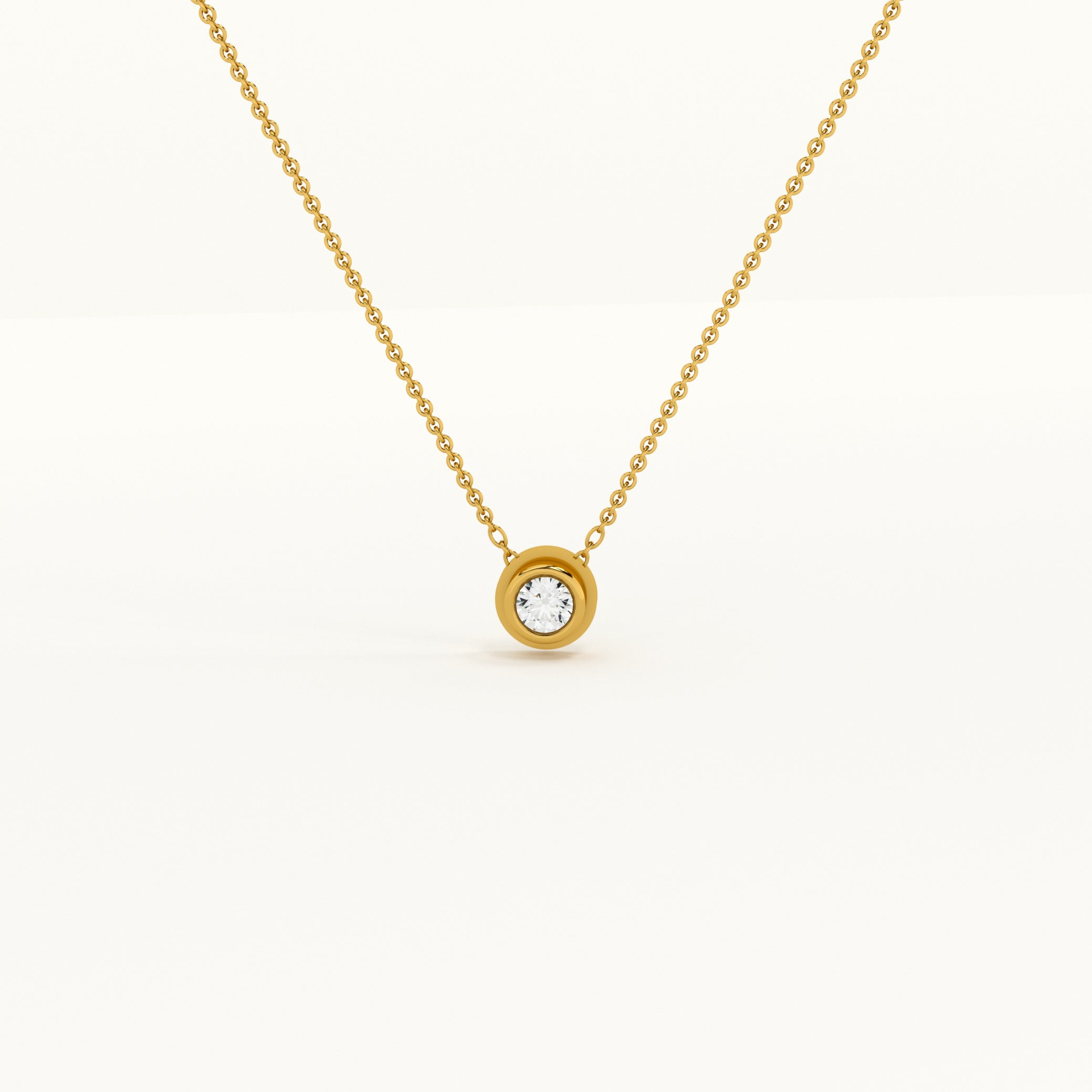 Stone & Strand Necklace – GOLD