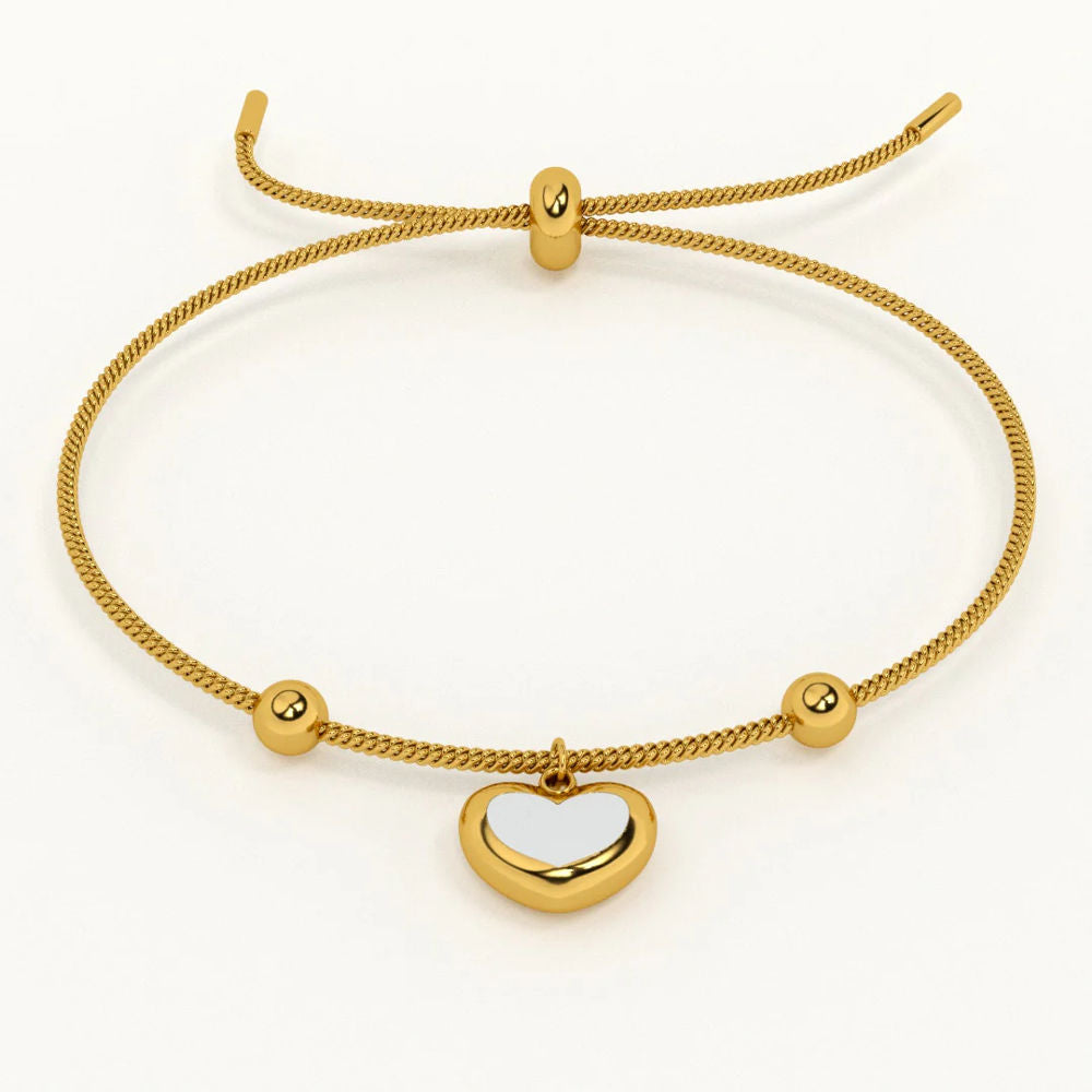 Moonstone Heart Bracelet