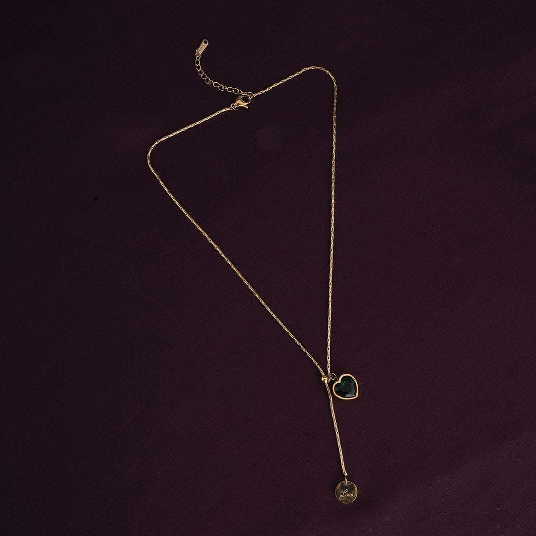 Emerald Love Necklace