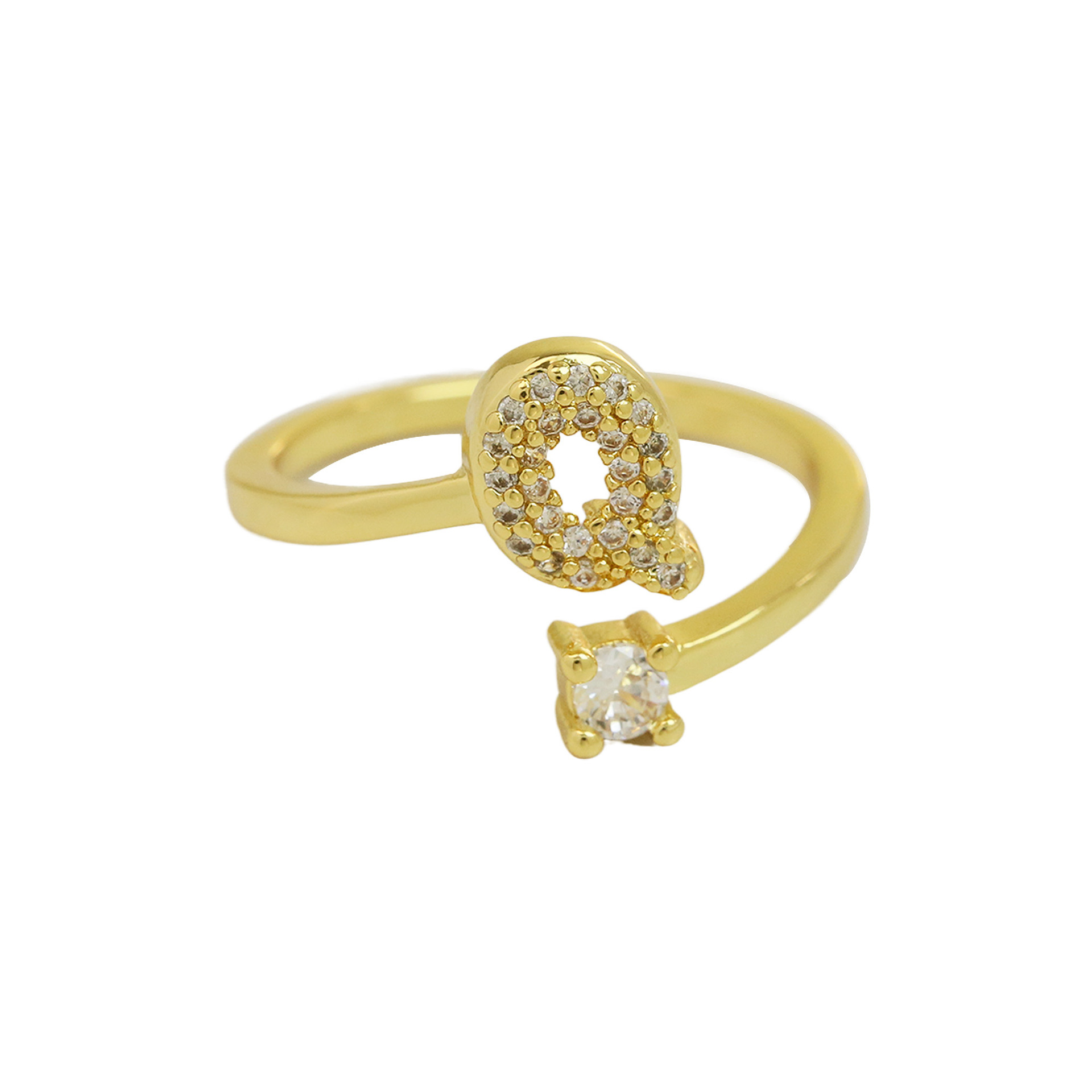 Bubble Initial Wrap Ring
