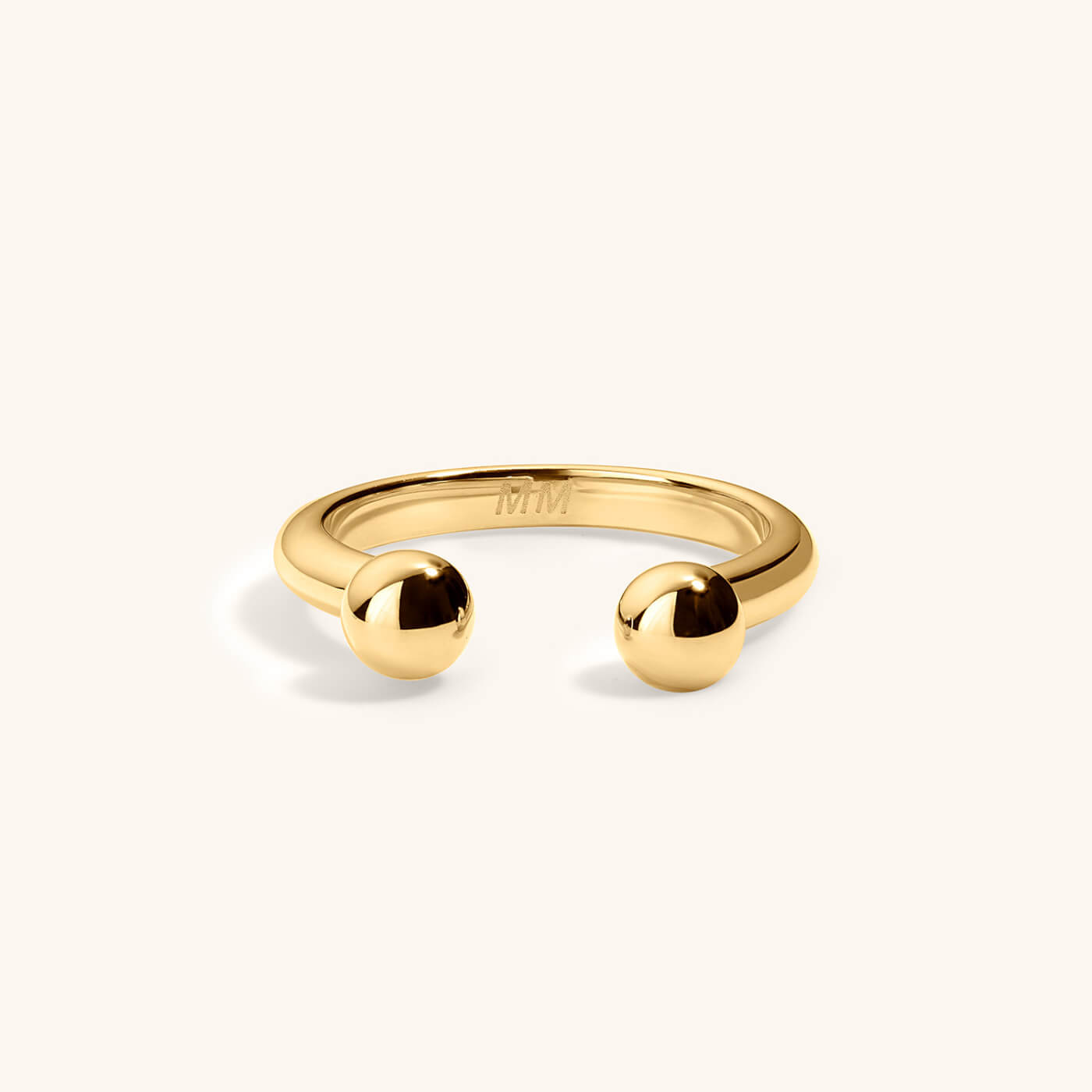 Floating Orb Ring II – Gold