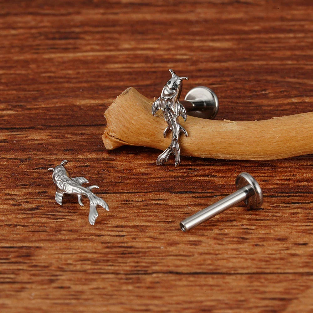 Arowisp Koi Fish Flat Back Stud