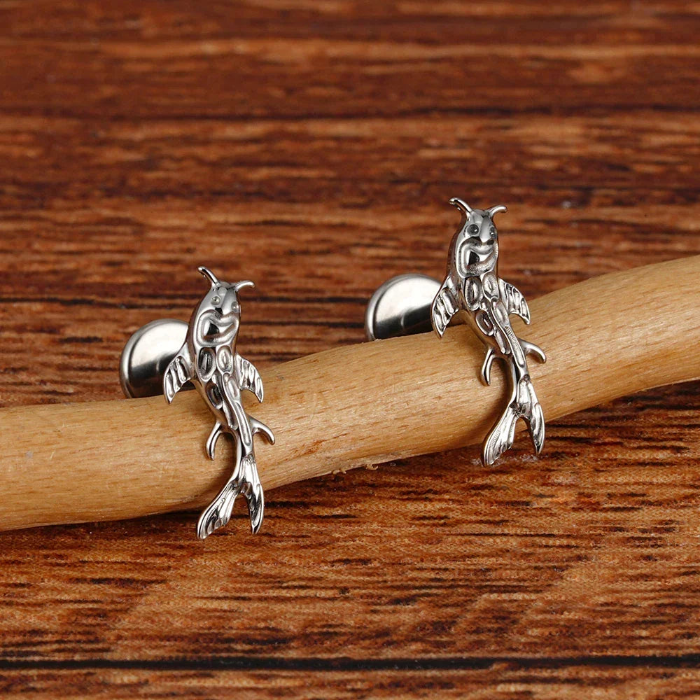 Arowisp Koi Fish Flat Back Stud