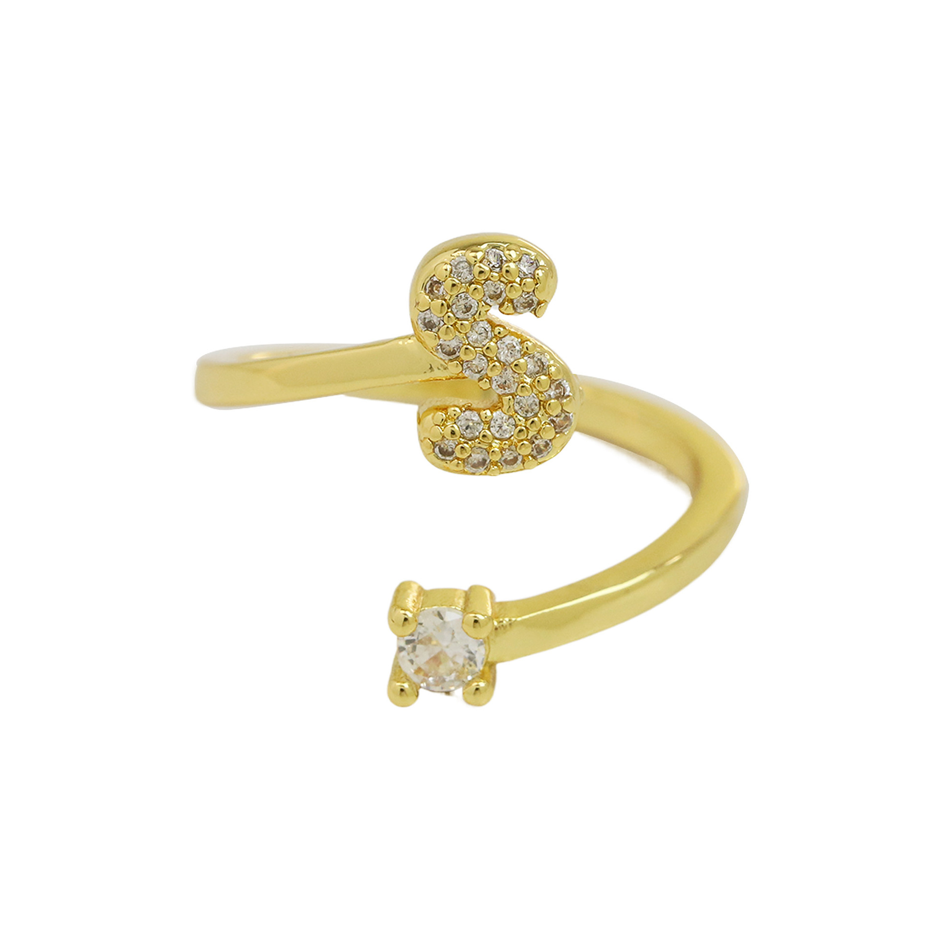 Bubble Initial Wrap Ring