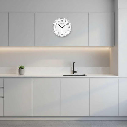 Silent White Round Wall Clock | Modern Home Decor