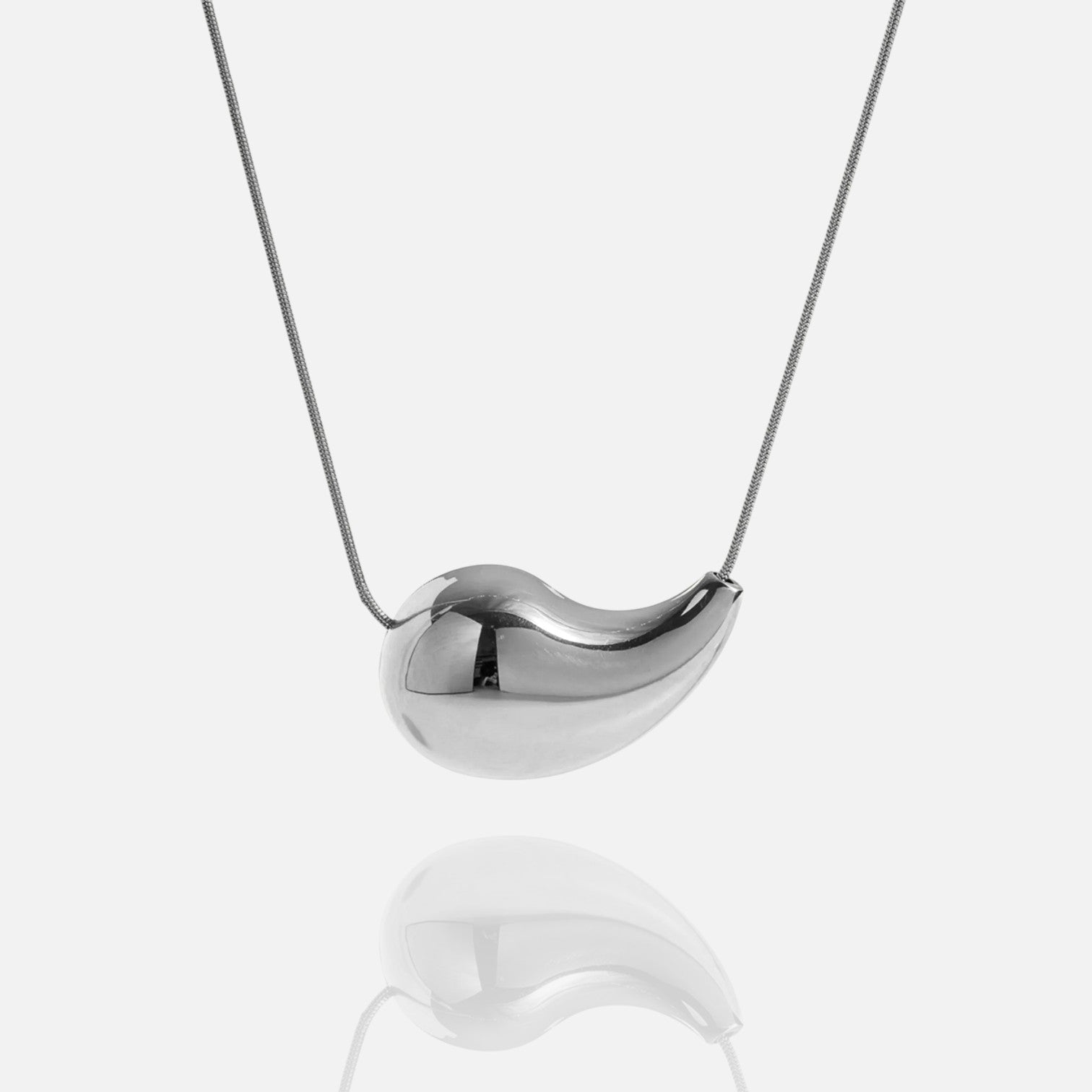 Teardrop Glow Pendant Necklace