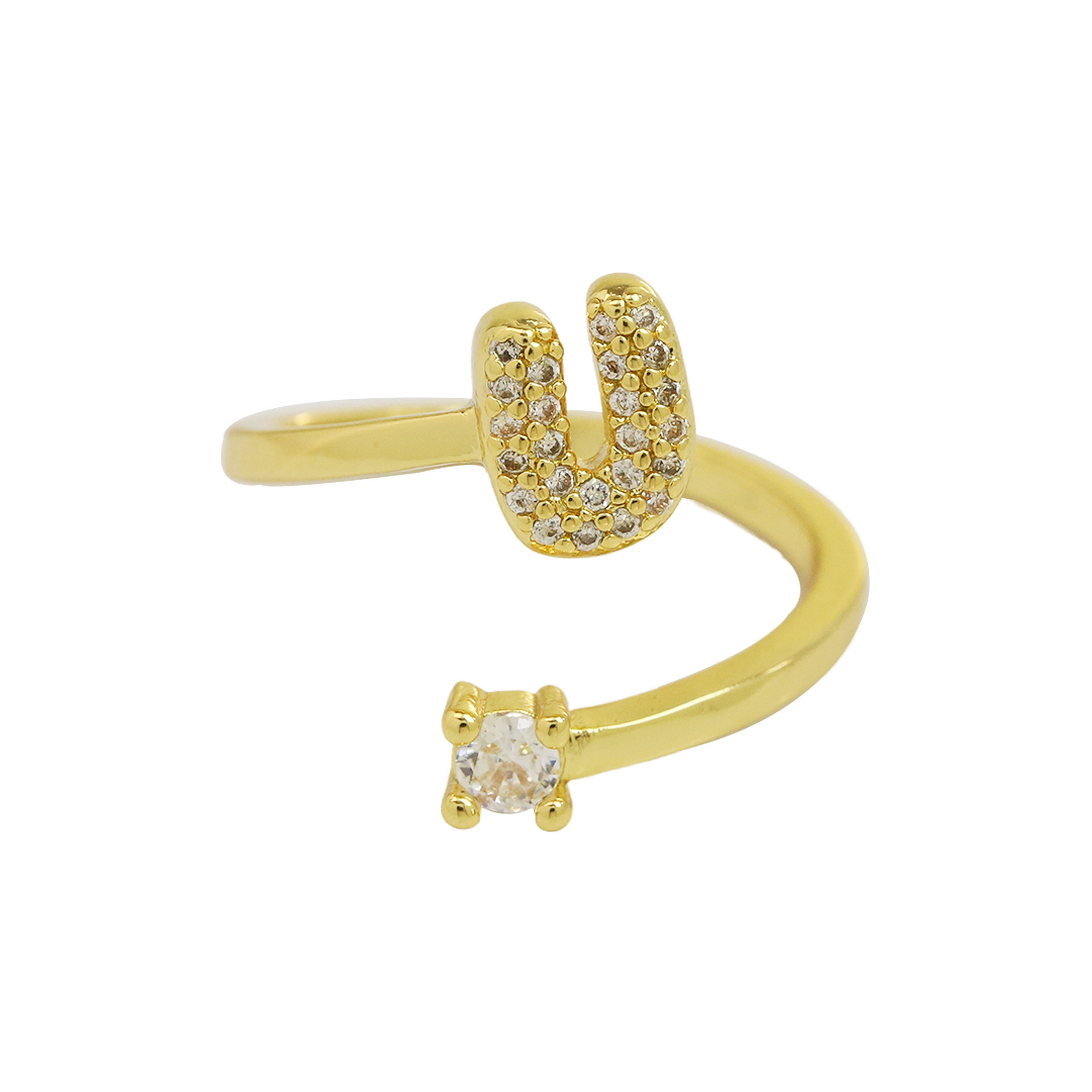 Bubble Initial Wrap Ring