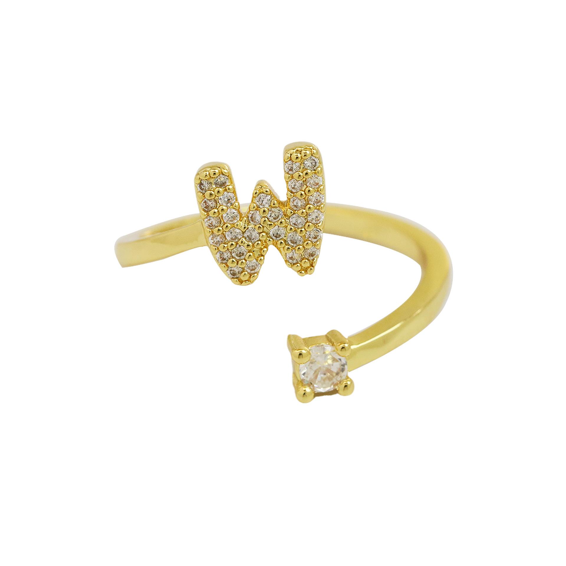 Bubble Initial Wrap Ring