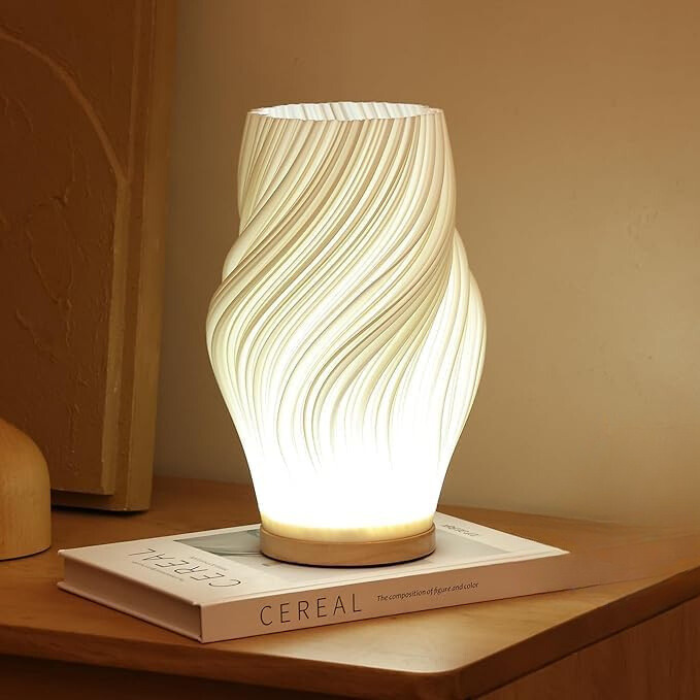 Wavecrest | Contemporary Table Lamp for Bedside or Desk 2