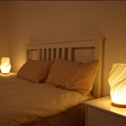 Wavecrest | Contemporary Table Lamp for Bedside or Desk 7