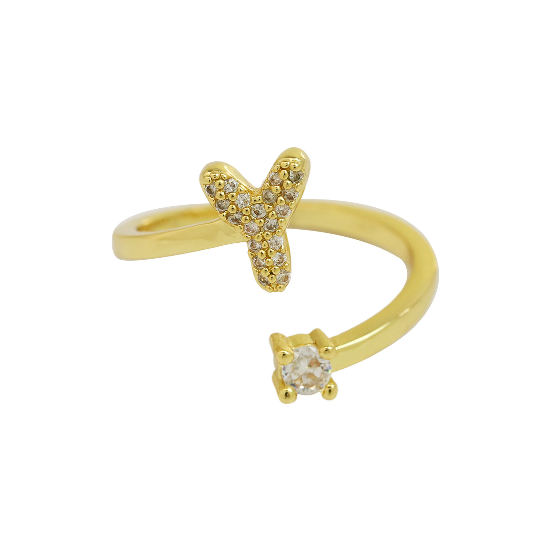 Bubble Initial Wrap Ring