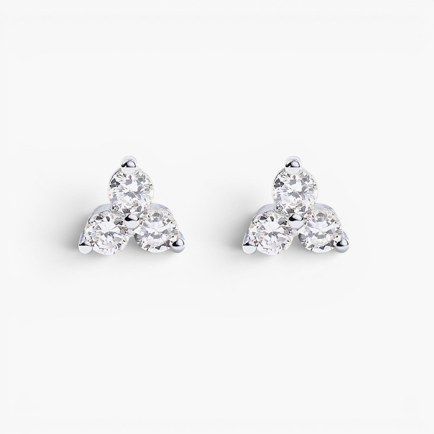 Celia Lotus Flat Back Stud Earrings