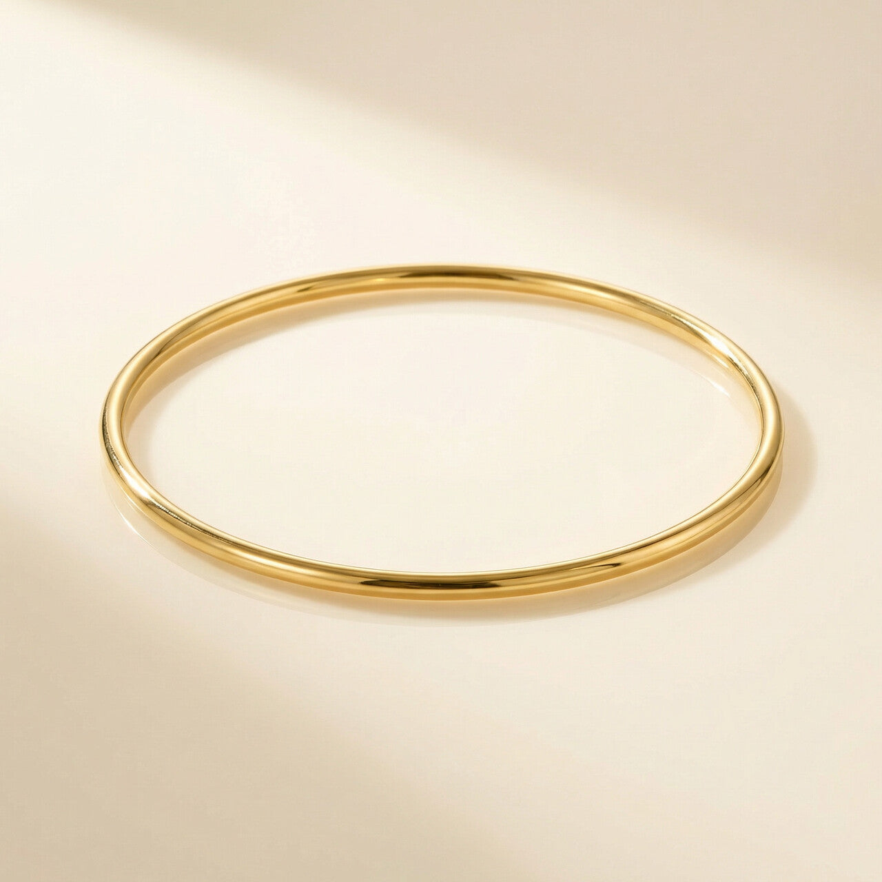 Round Wire Bangle Bracelet