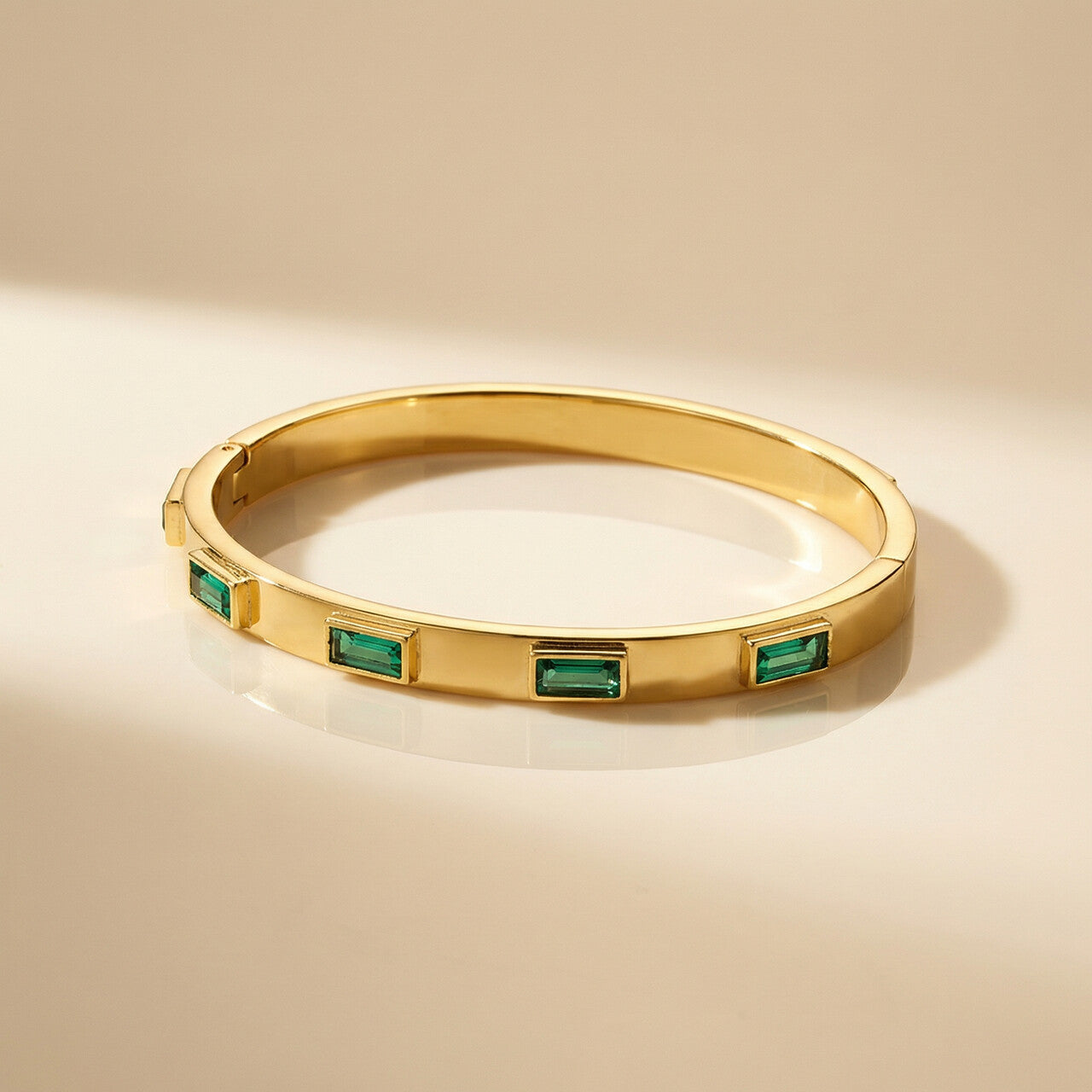 Enchanting Stone Bangle Bracelet