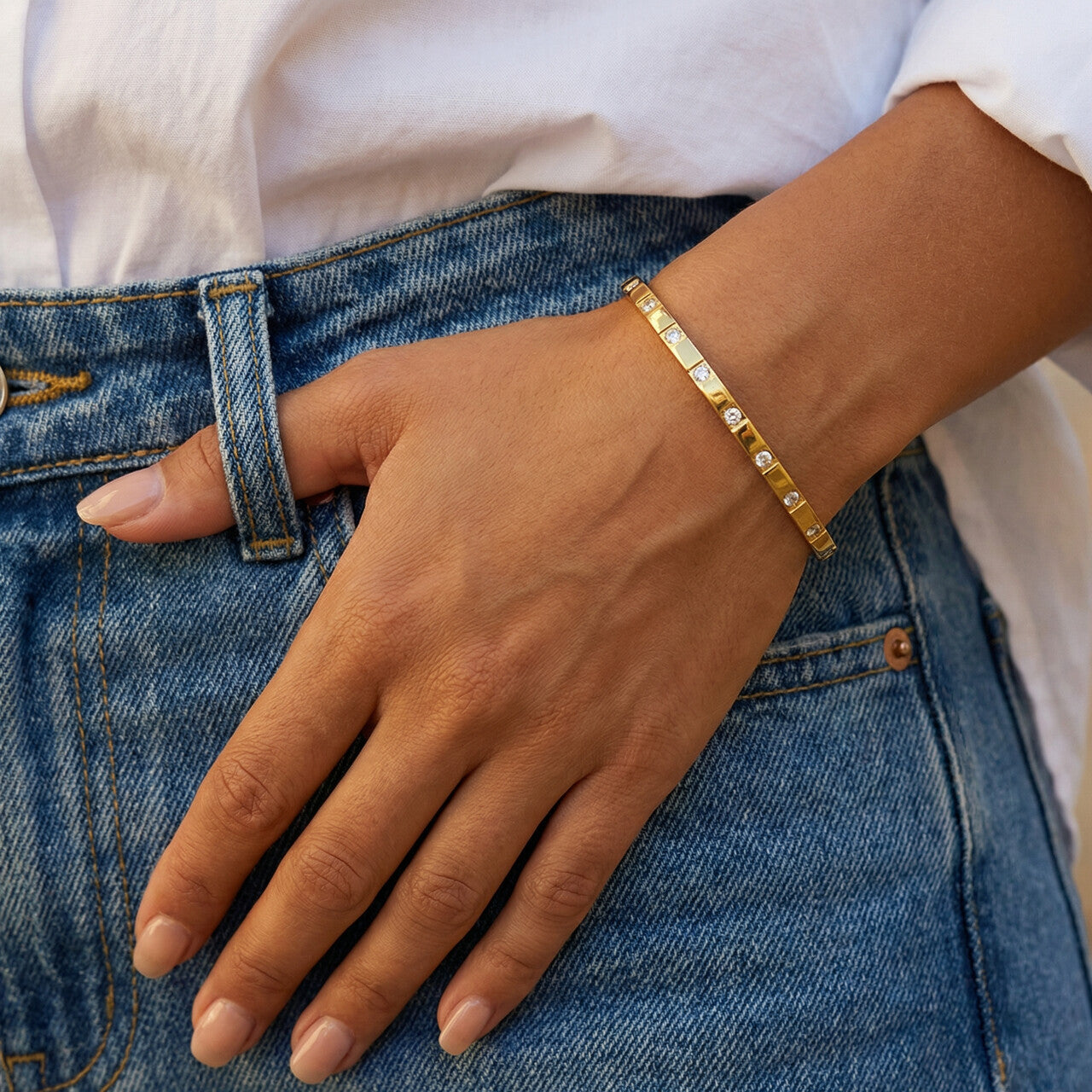 Twilight Treasure Bangle Bracelet