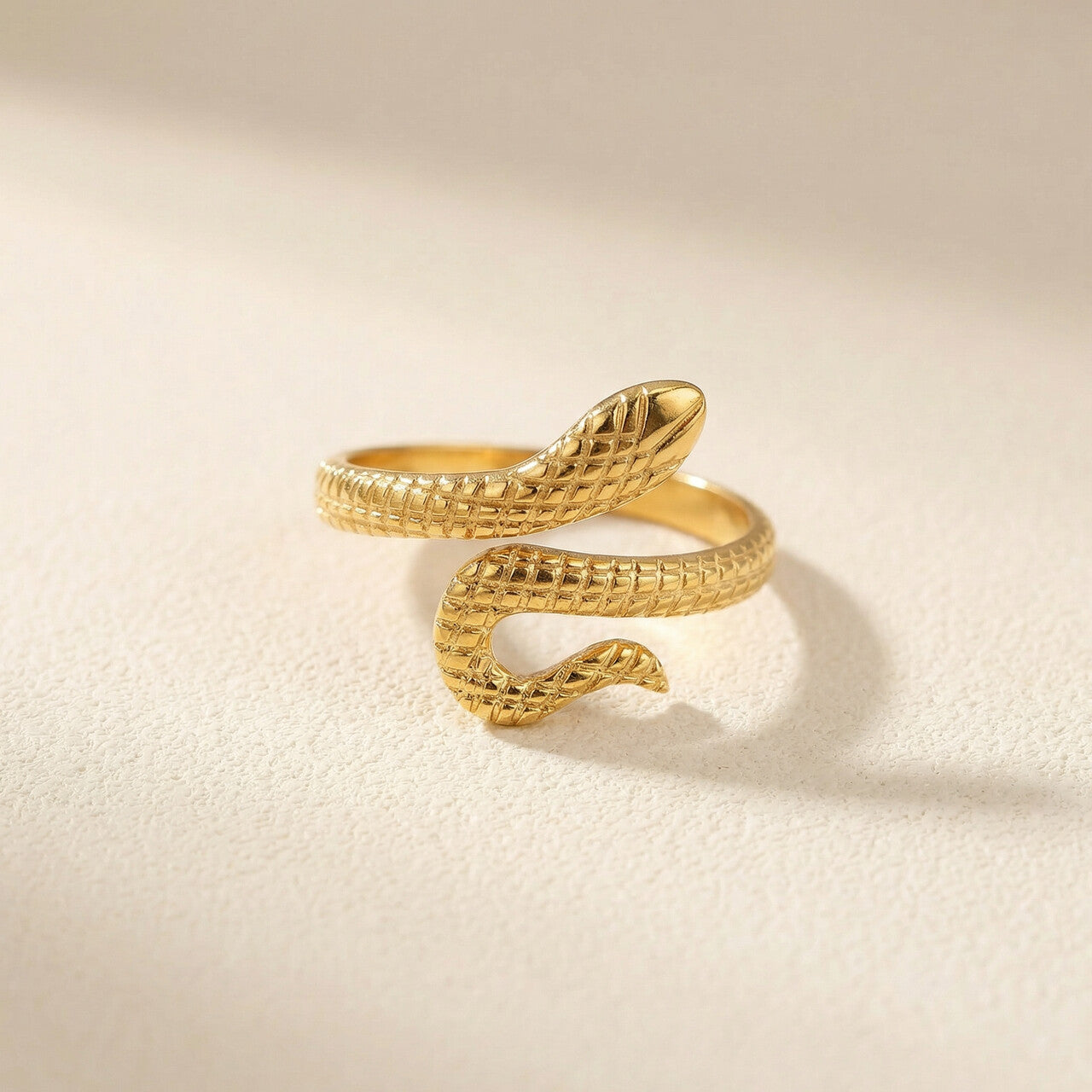 Serpent's Embrace Gold Ring