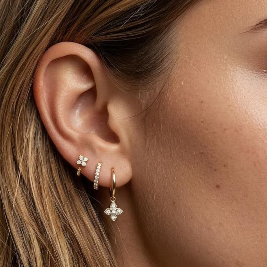 Clover Bloom Earring Set