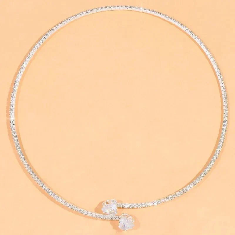 Heart Open Choker Necklace