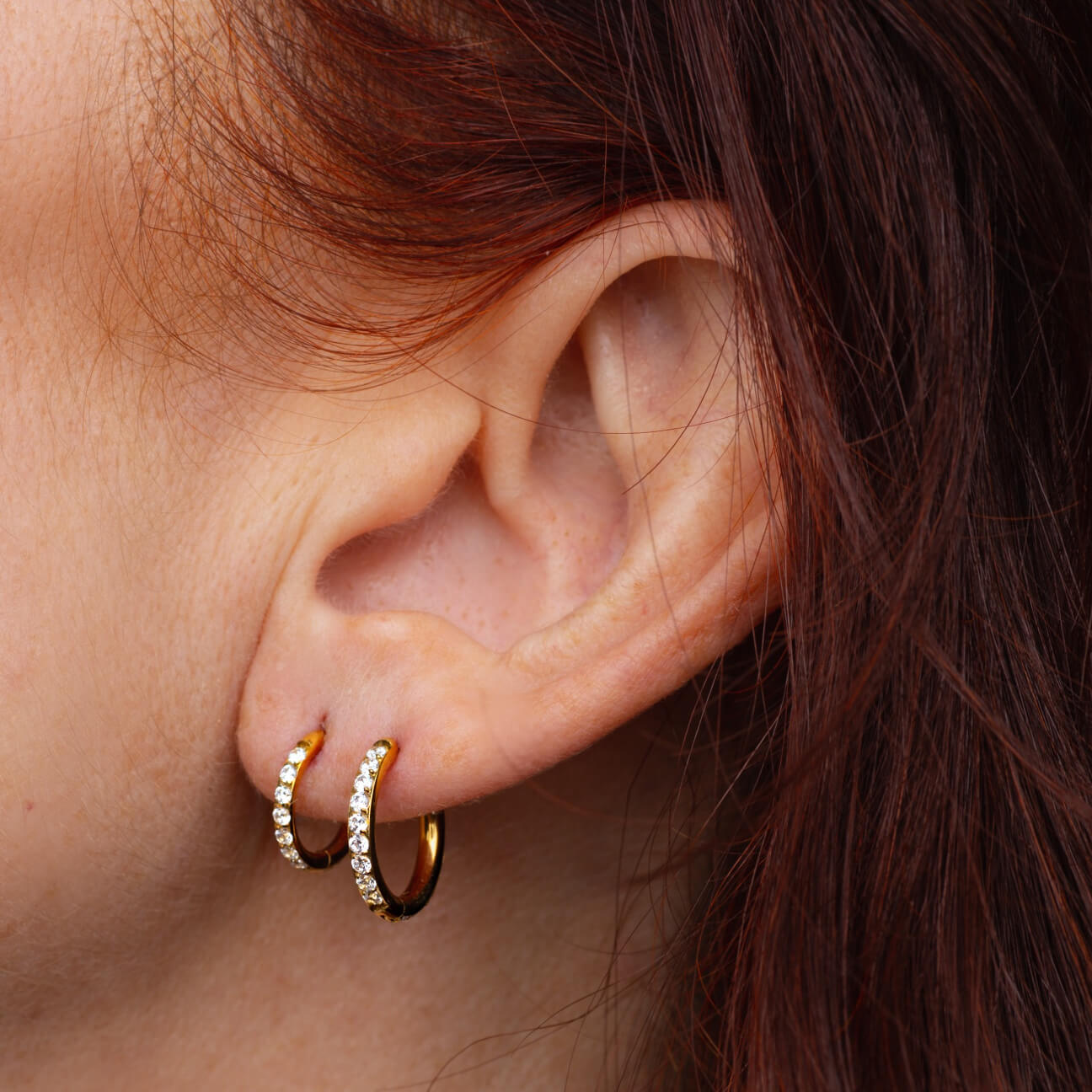 Pavé Hoops, 14mm