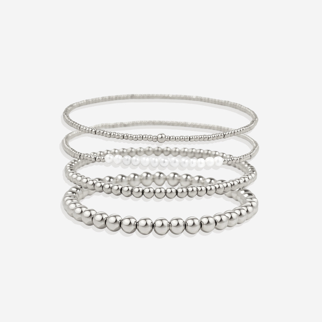 Lunelle Pearl Bracelet Stacking Set