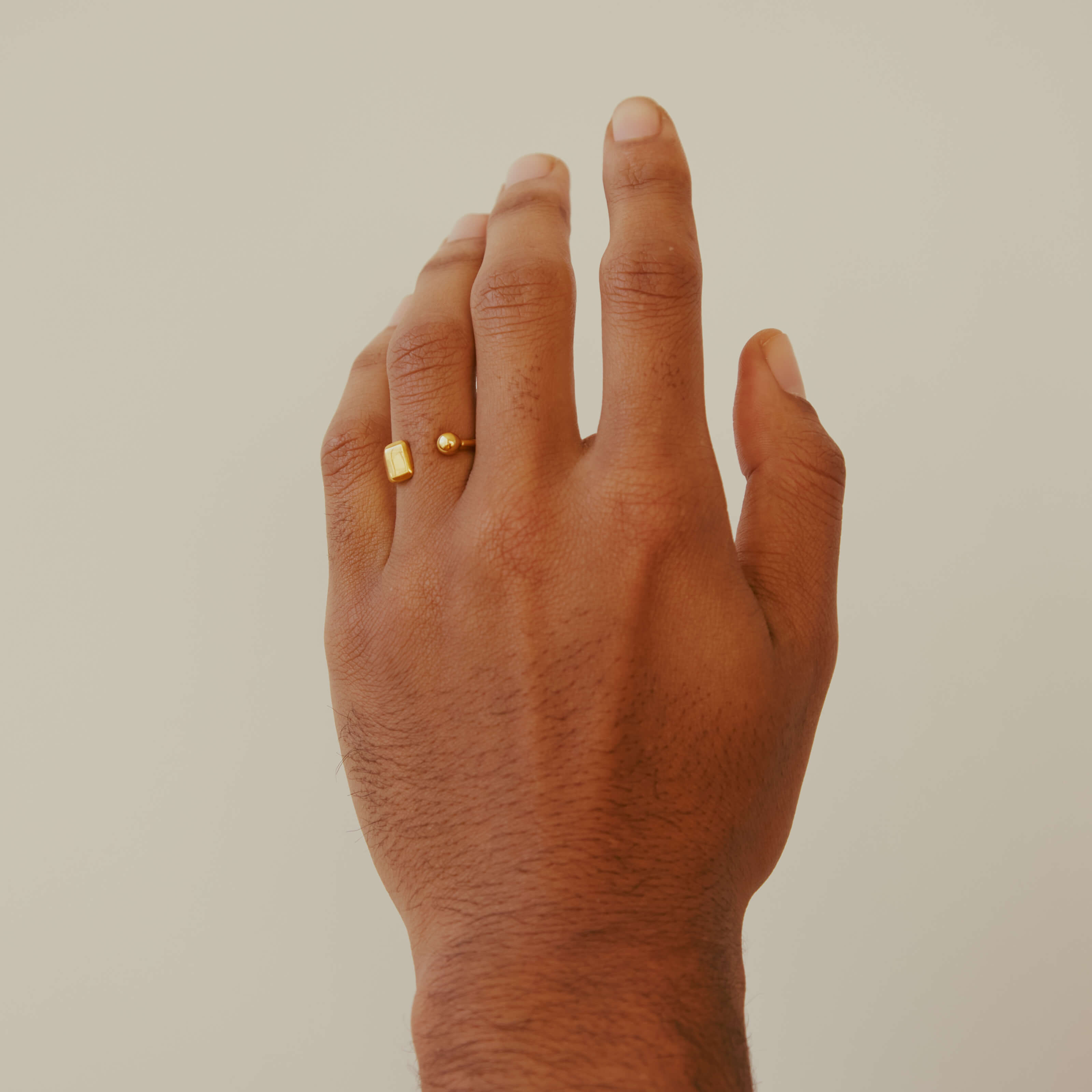Floating Orb Signet Ring