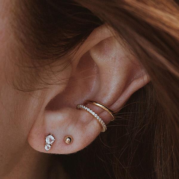 Gaia Studs in 14k gold plated